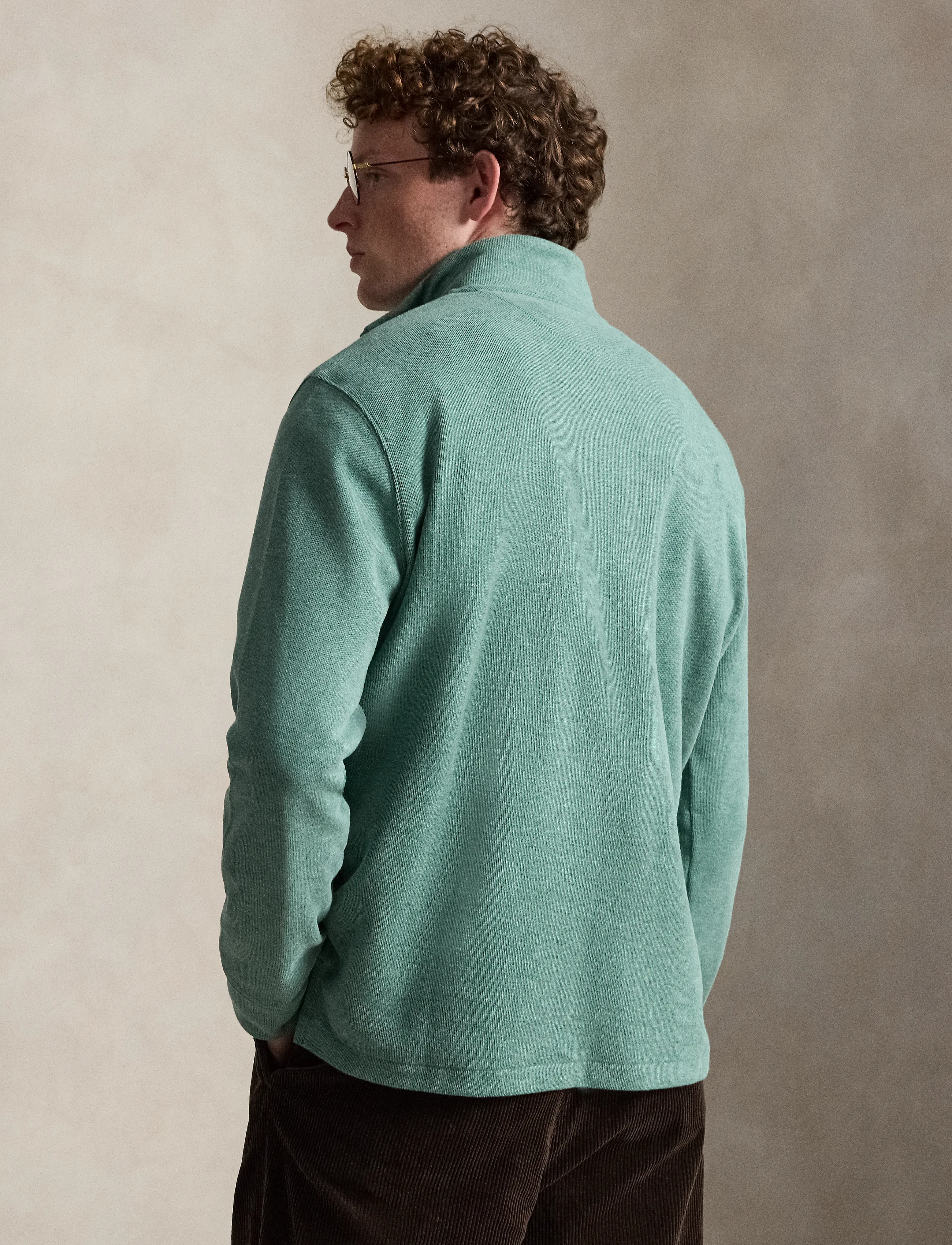 Polo Ralph Lauren - 40/1 DBL KNIT JACQ-KNT-PULLOVER - pullover mit halbem reißverschluss - pine heather - 2