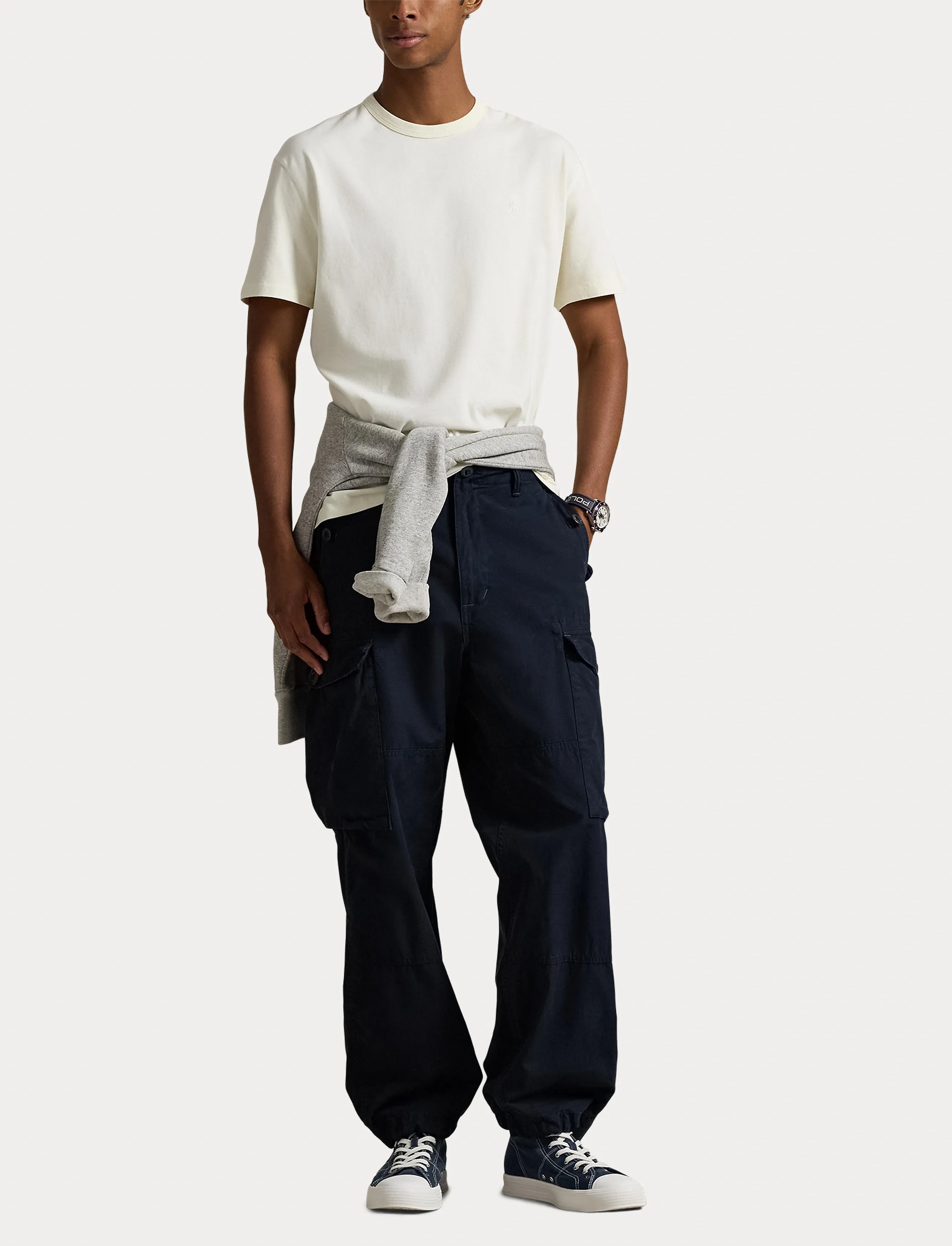 Polo Ralph Lauren - Classic Fit Garment-Dyed Jersey T-Shirt - kurzärmelig - clubhouse cream - 4