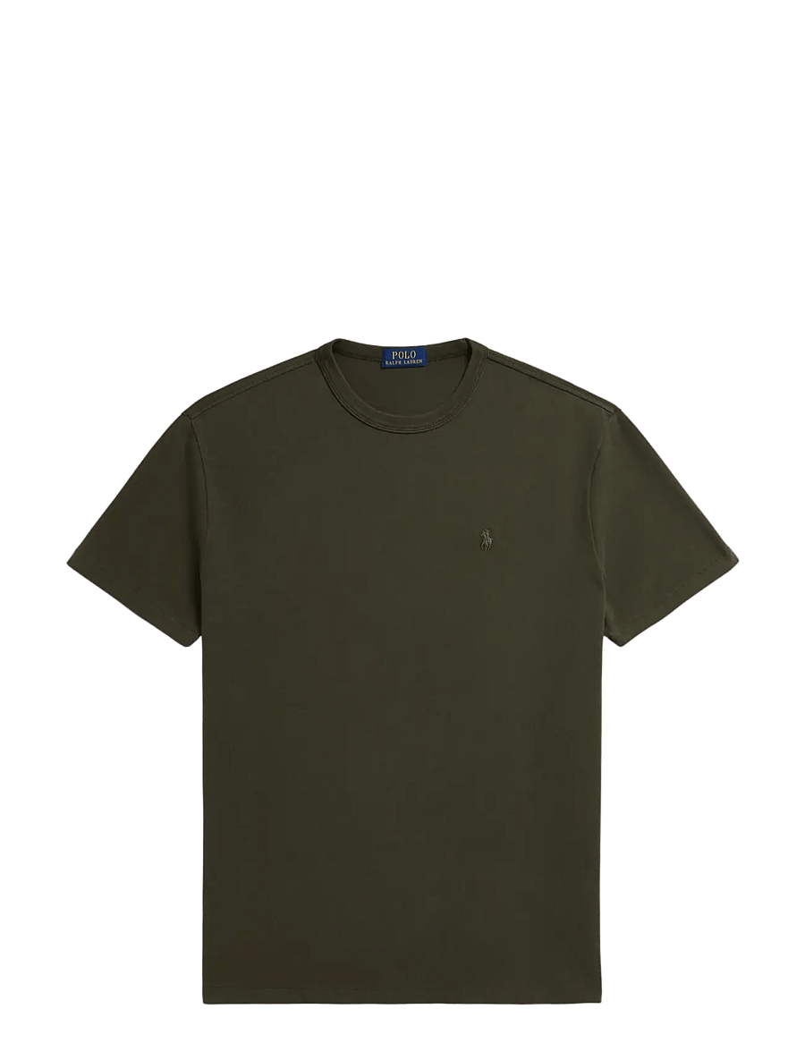 Polo Ralph Lauren - Classic Fit Garment-Dyed Jersey T-Shirt - kortærmede t-shirts - company olive - 0
