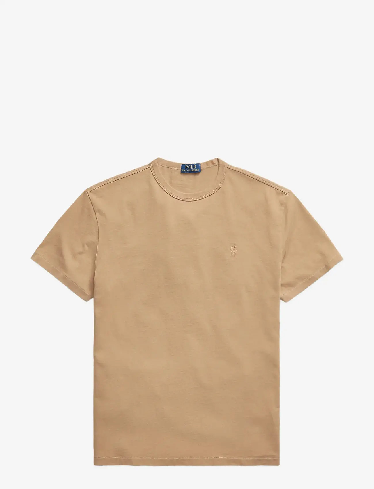 Polo Ralph Lauren - Classic Fit Garment-Dyed Jersey T-Shirt - kortærmede t-shirts - montana khaki - 1