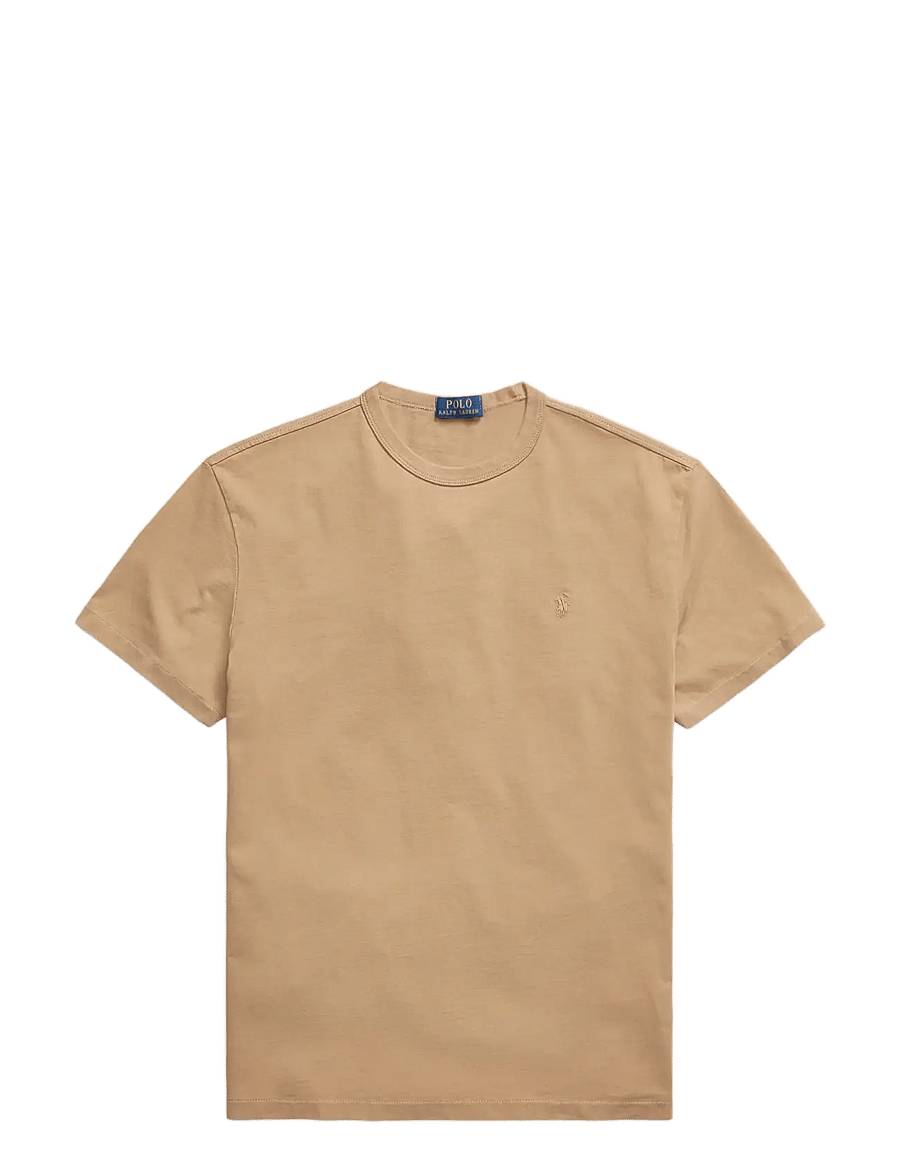Polo Ralph Lauren - Classic Fit Garment-Dyed Jersey T-Shirt - kurzärmelige t-shirts - montana khaki - 1