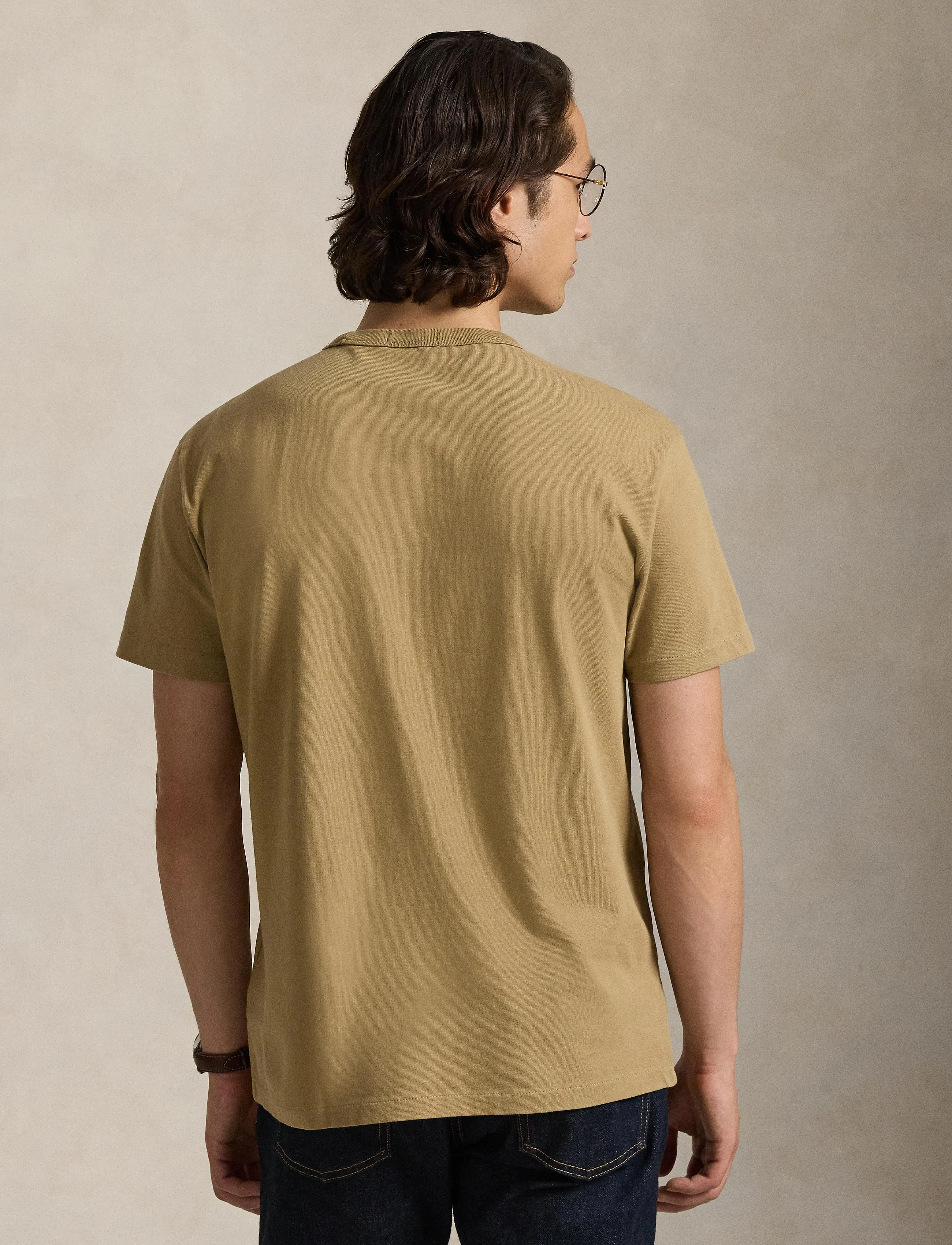 Polo Ralph Lauren - Classic Fit Garment-Dyed Jersey T-Shirt - short-sleeved t-shirts - montana khaki - 2