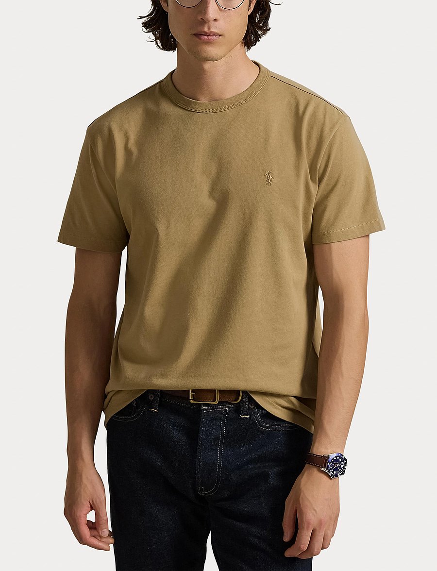 Polo Ralph Lauren - Classic Fit Garment-Dyed Jersey T-Shirt - kurzärmelige t-shirts - montana khaki - 5