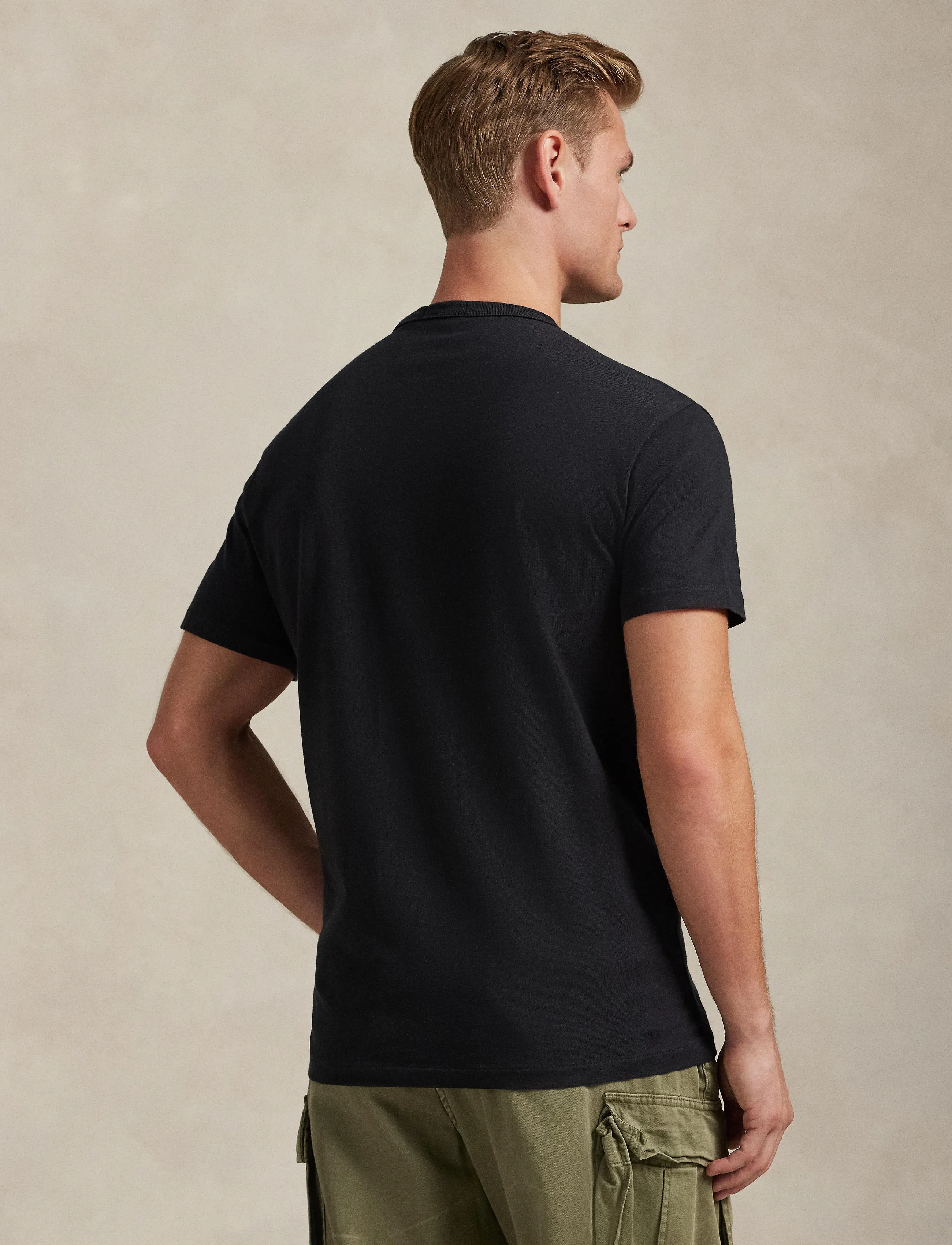 Polo Ralph Lauren - Classic Fit Garment-Dyed Jersey T-Shirt - kortærmede t-shirts - polo black - 2