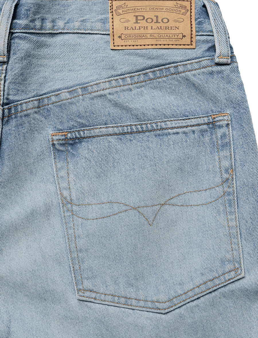 Polo Ralph Lauren - 3X1 RIGID DENIM-WVN-PANTS - alt laienevad teksad - pratt - 4