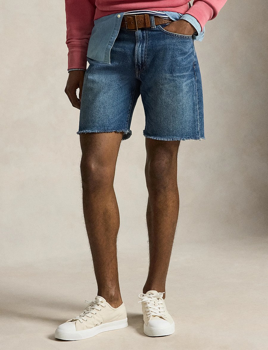 Polo Ralph Lauren - 8-Inch Vintage Classic Fit Cutoff Short - jorts - storm point - 0