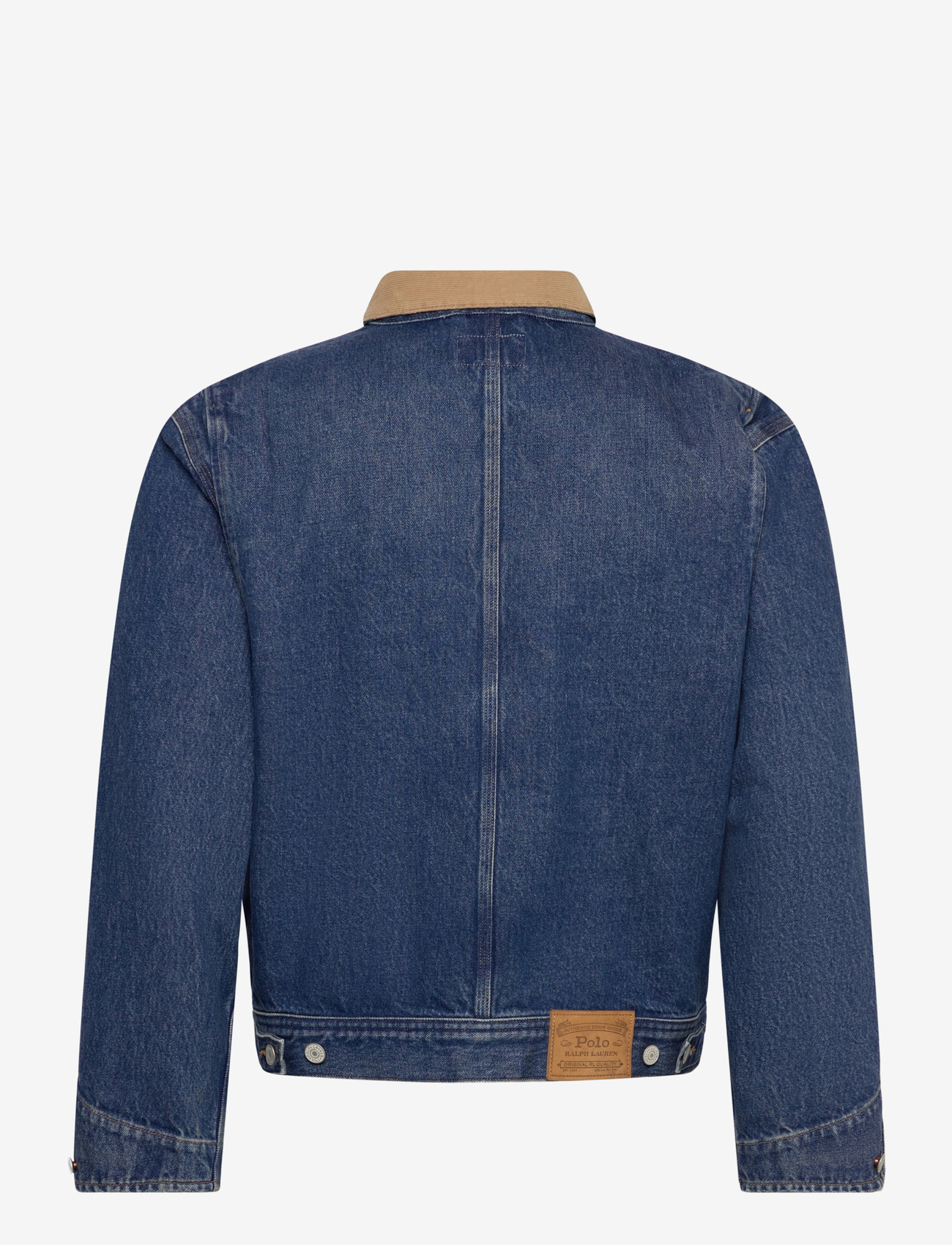 Polo Ralph Lauren - Denim Corduroy-Collar Trucker Jacket - uforede denimjakker - outpost - 2