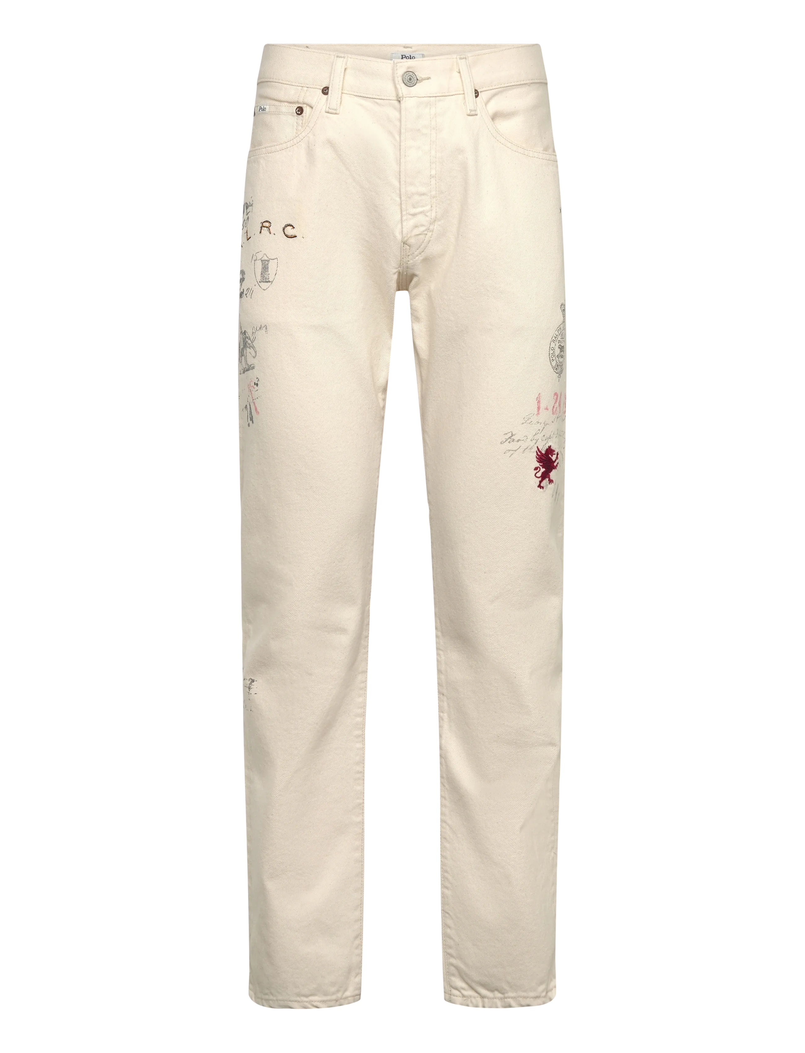 Polo Ralph Lauren Hampton Straight Graphic Jean - Deals - FLAT CREEK / cream