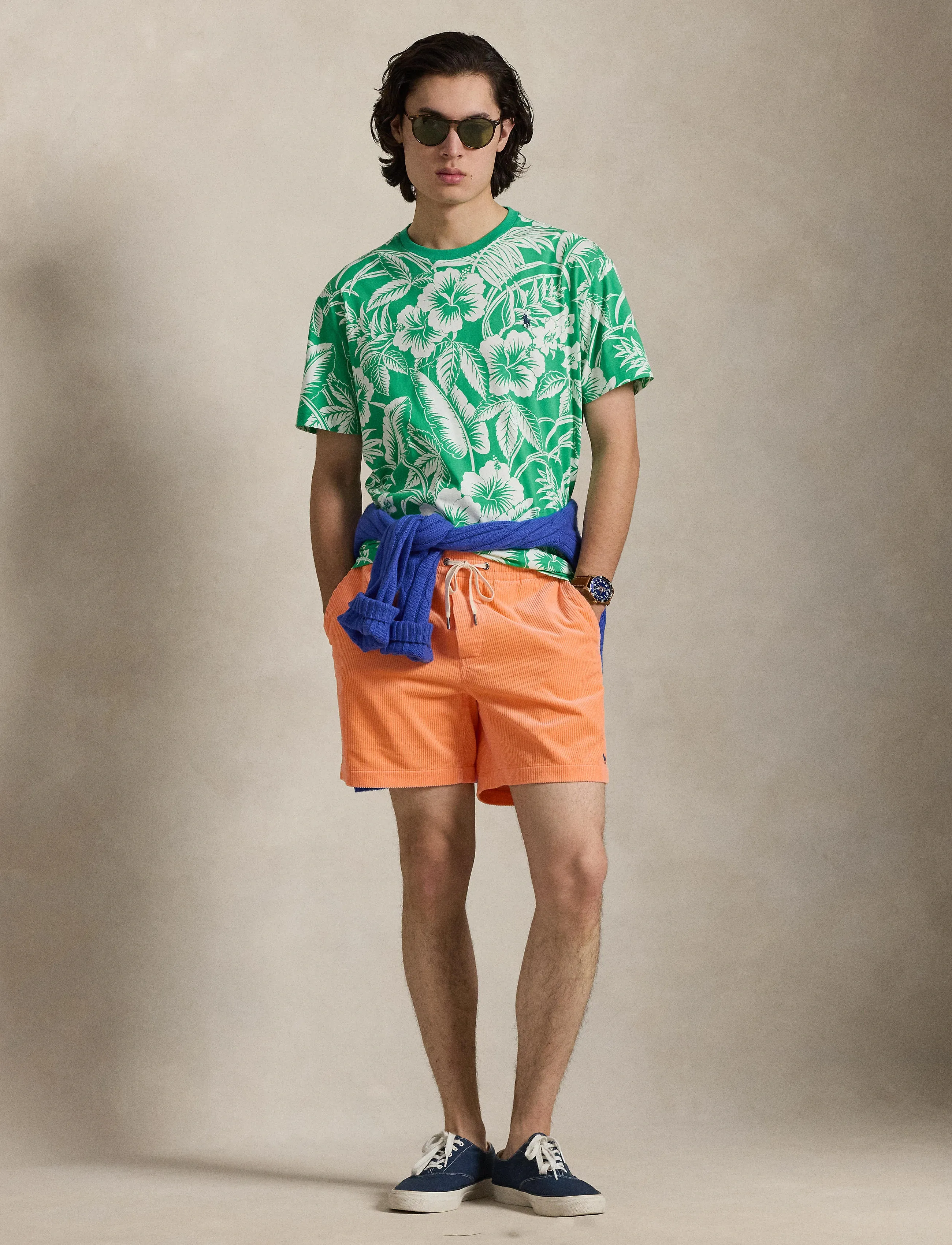 Polo Ralph Lauren - 6-Inch Polo Prepster Corduroy Short - casual shorts - key west orange - 4