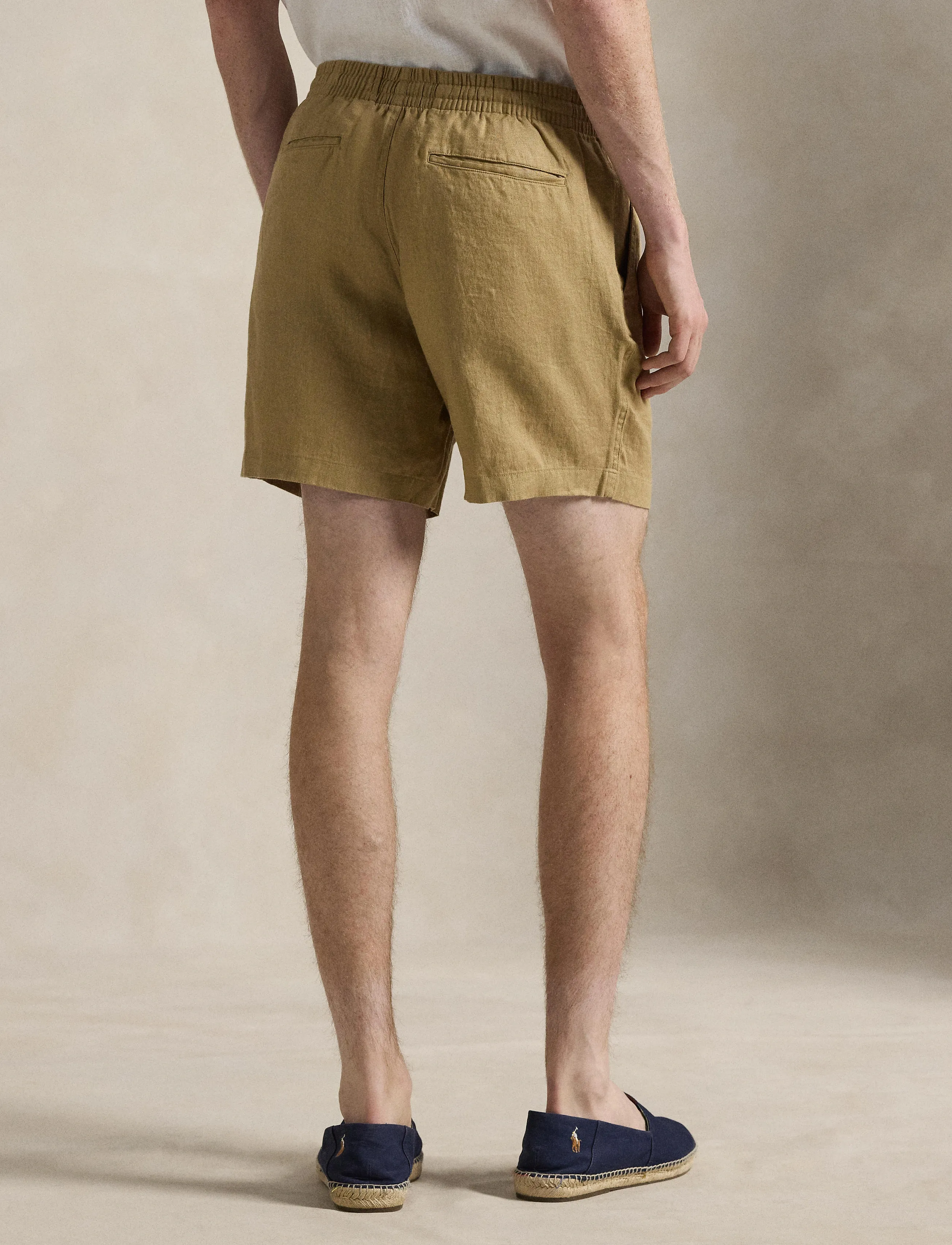 Polo Ralph Lauren - 6-Inch Polo Prepster Linen Short - hørshorts - cafe tan - 5