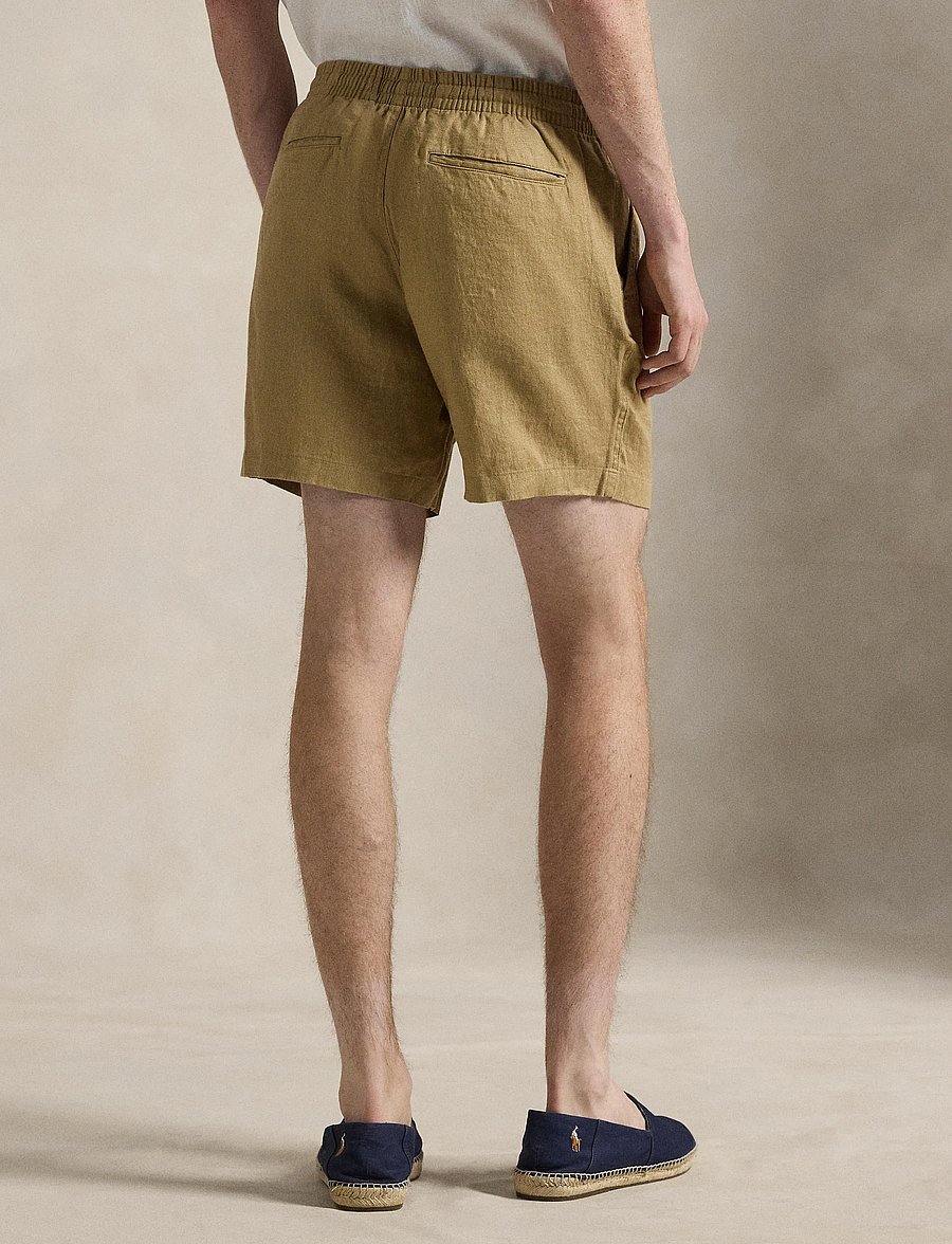Polo Ralph Lauren - 6-Inch Polo Prepster Linen Short - hørshorts - cafe tan - 5