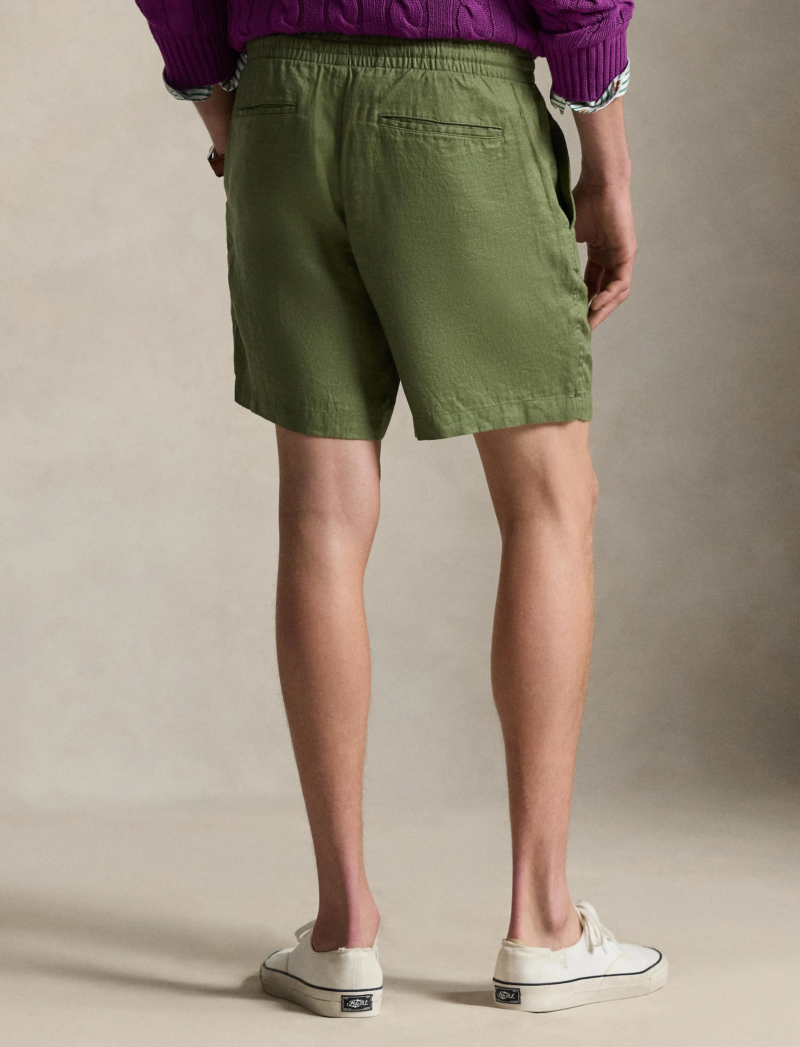Polo Ralph Lauren 6-Inch Polo Prepster Linen Short, XS, Green, Shorts > Afslappede Shorts, Herre
