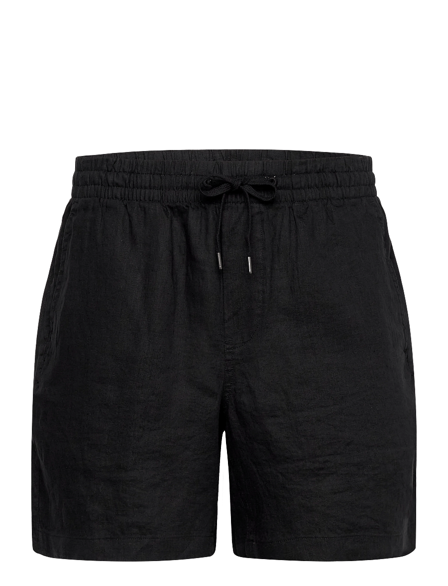 Polo Ralph Lauren - 6-Inch Polo Prepster Linen Short - hørshorts - polo black - 1