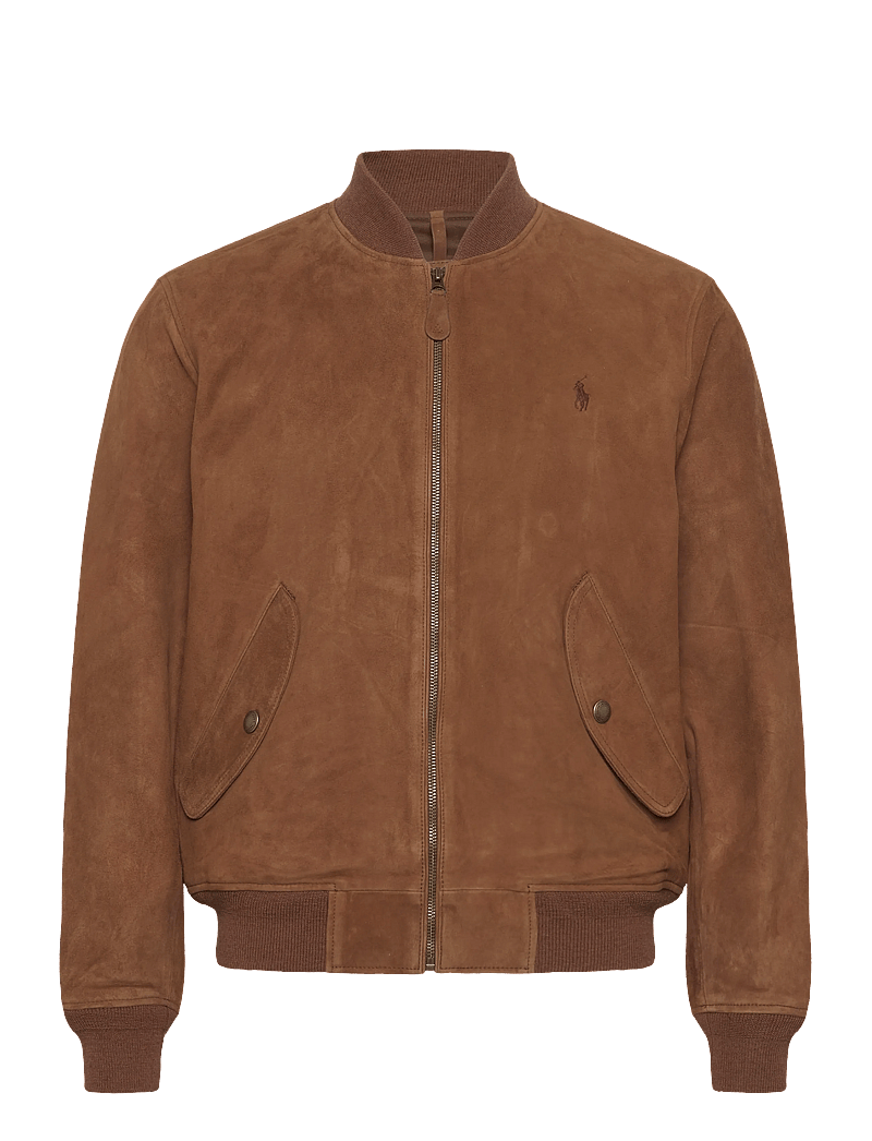 Polo Ralph Lauren - Suede Flight Jacket - frühlingsjacken - country brown - 1