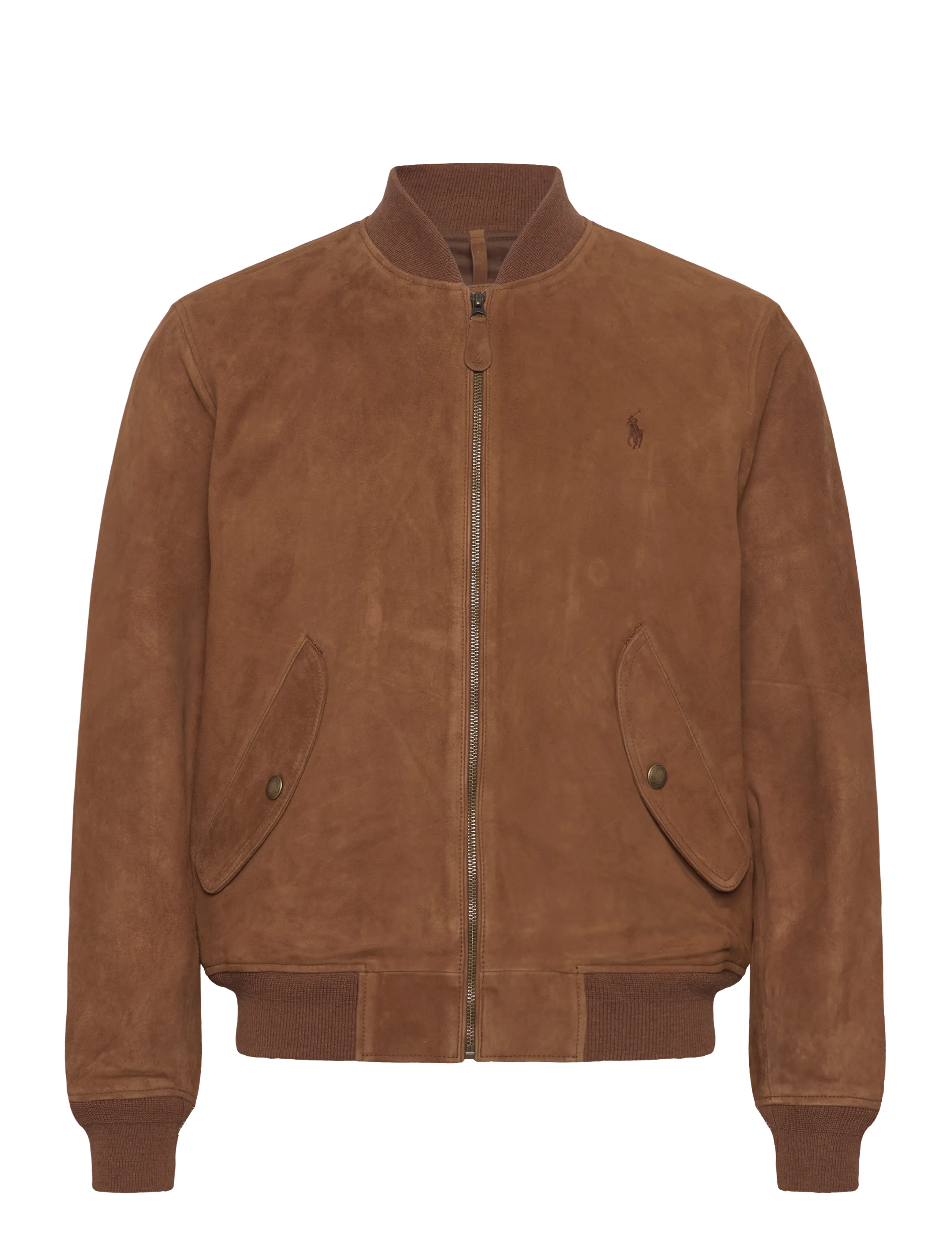 Polo Ralph Lauren - Suede Flight Jacket - frühlingsjacken - country brown - 1