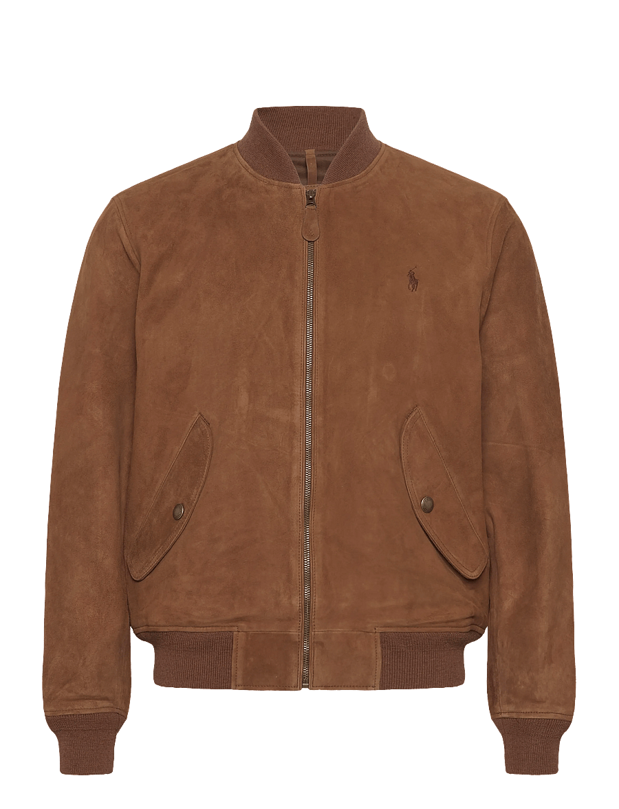 Polo Ralph Lauren - Suede Flight Jacket - frühlingsjacken - country brown - 1