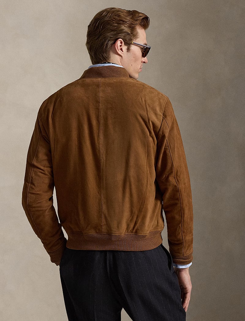Polo Ralph Lauren - Suede Flight Jacket - frühlingsjacken - country brown - 3