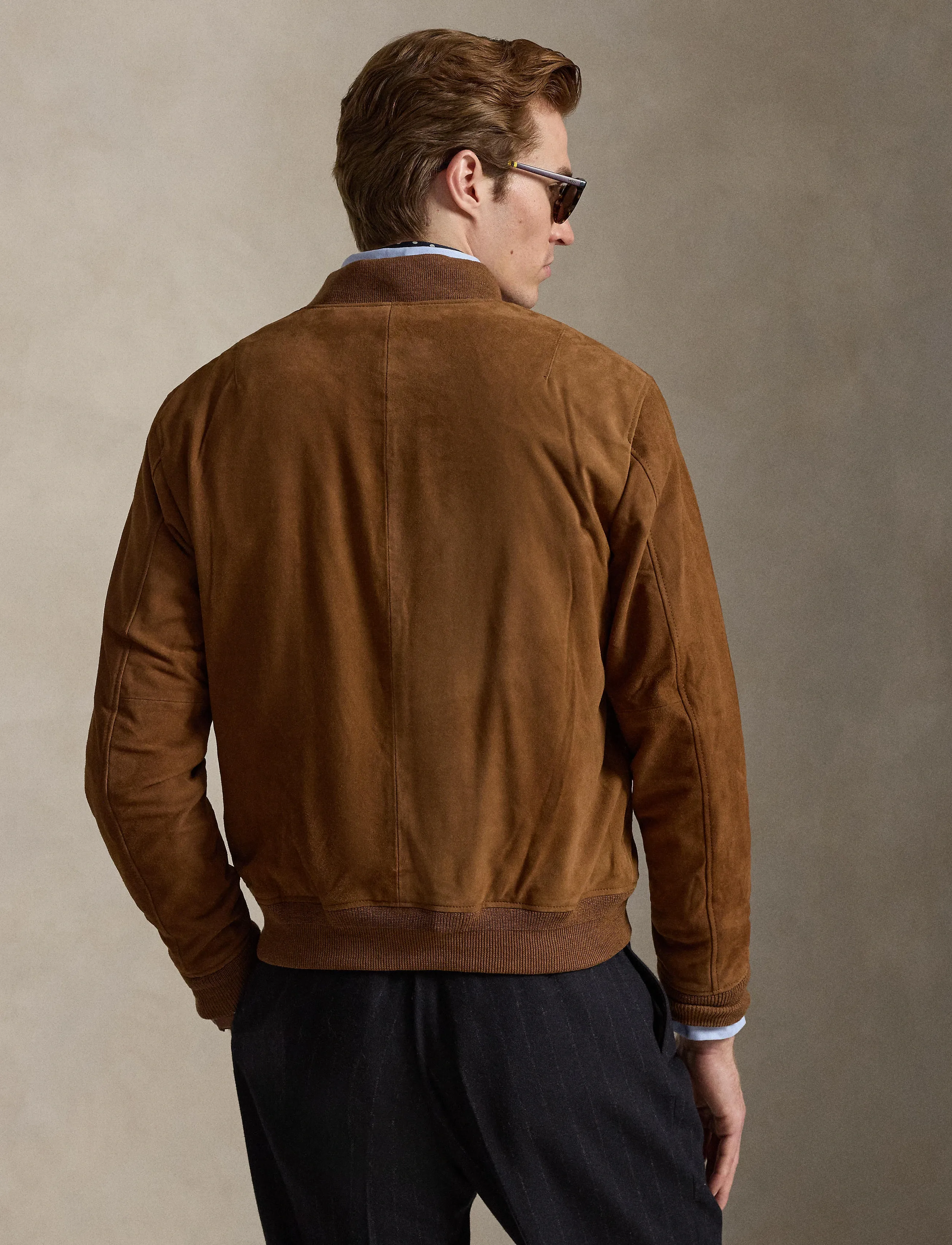 Polo Ralph Lauren - Suede Flight Jacket - frühlingsjacken - country brown - 3
