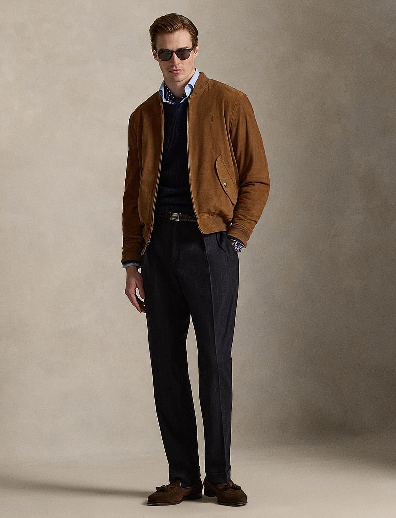 Polo Ralph Lauren - Suede Flight Jacket - frühlingsjacken - country brown - 5