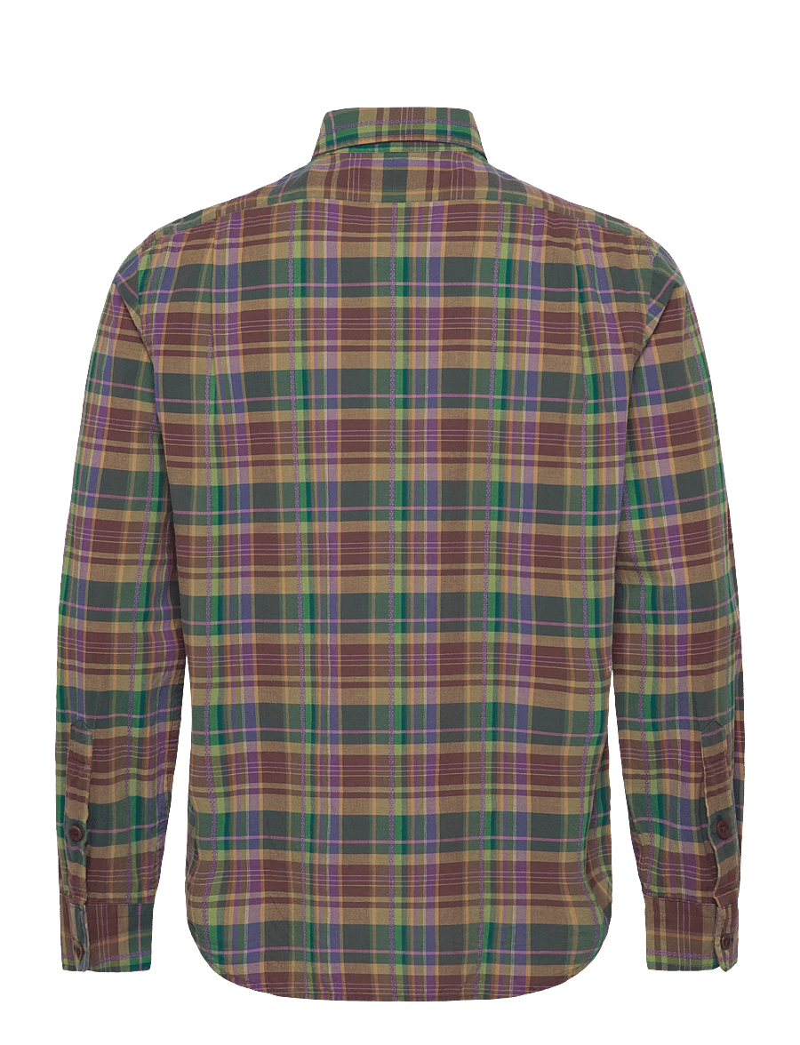 Polo Ralph Lauren - Classic Fit Madras Shirt - koszule w kratkę - 7097 brown purple - 2