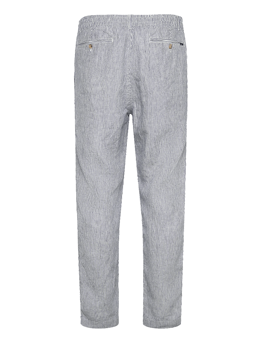 Polo Ralph Lauren - Lateef Slim Tapered Fit Linen Pant - leinenhosen - navy micro stripe - 2