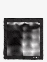 Polo Ralph Lauren - Polka-Dot Silk Pocket Square - kabatlakatiņi - black - 0