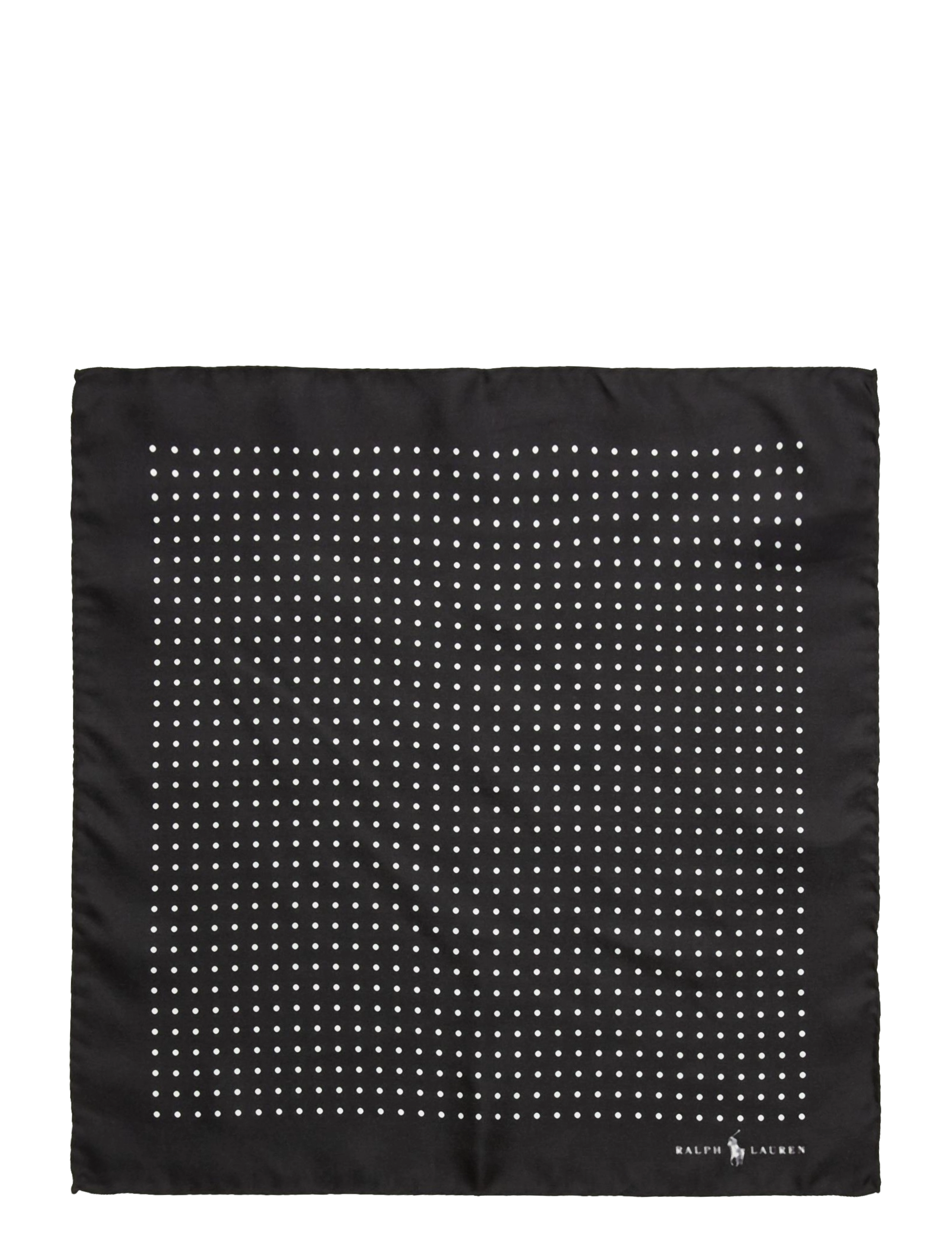 Polo Ralph Lauren Polka-Dot Silk Pocket Square - Lommeklude - BLACK / black