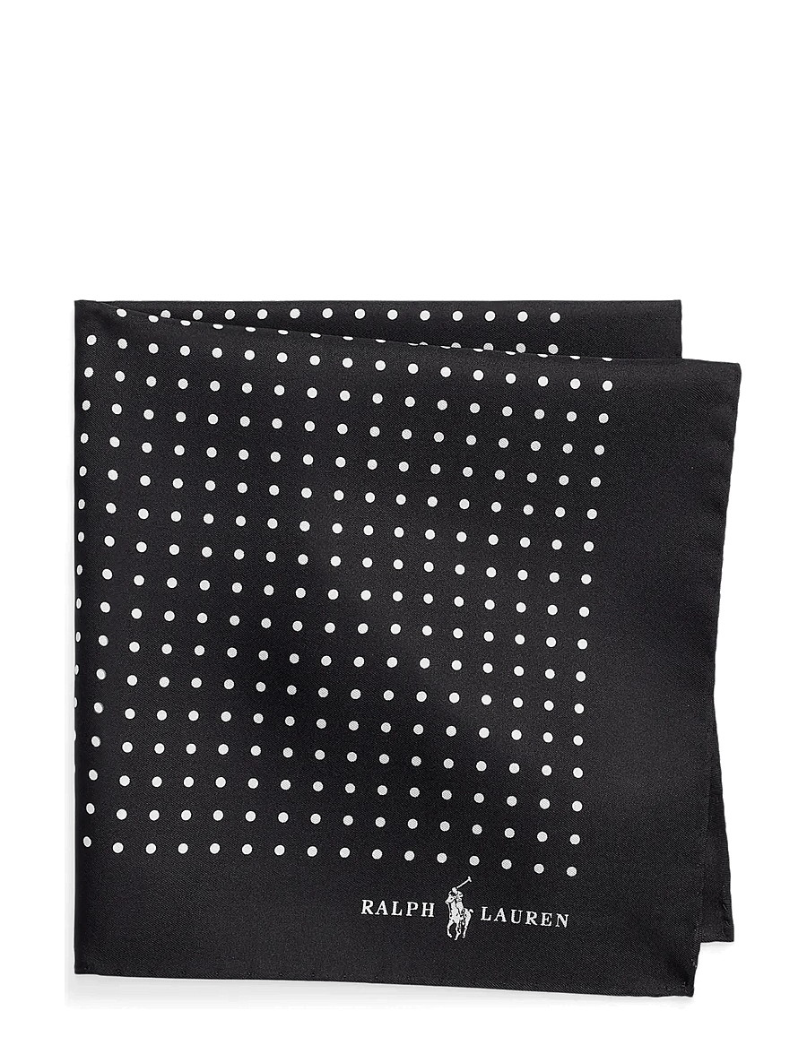 Polo Ralph Lauren - ST. JAMES SPOT-16X16 PKTSQ HAND HEM - einstecktücher - black - 0