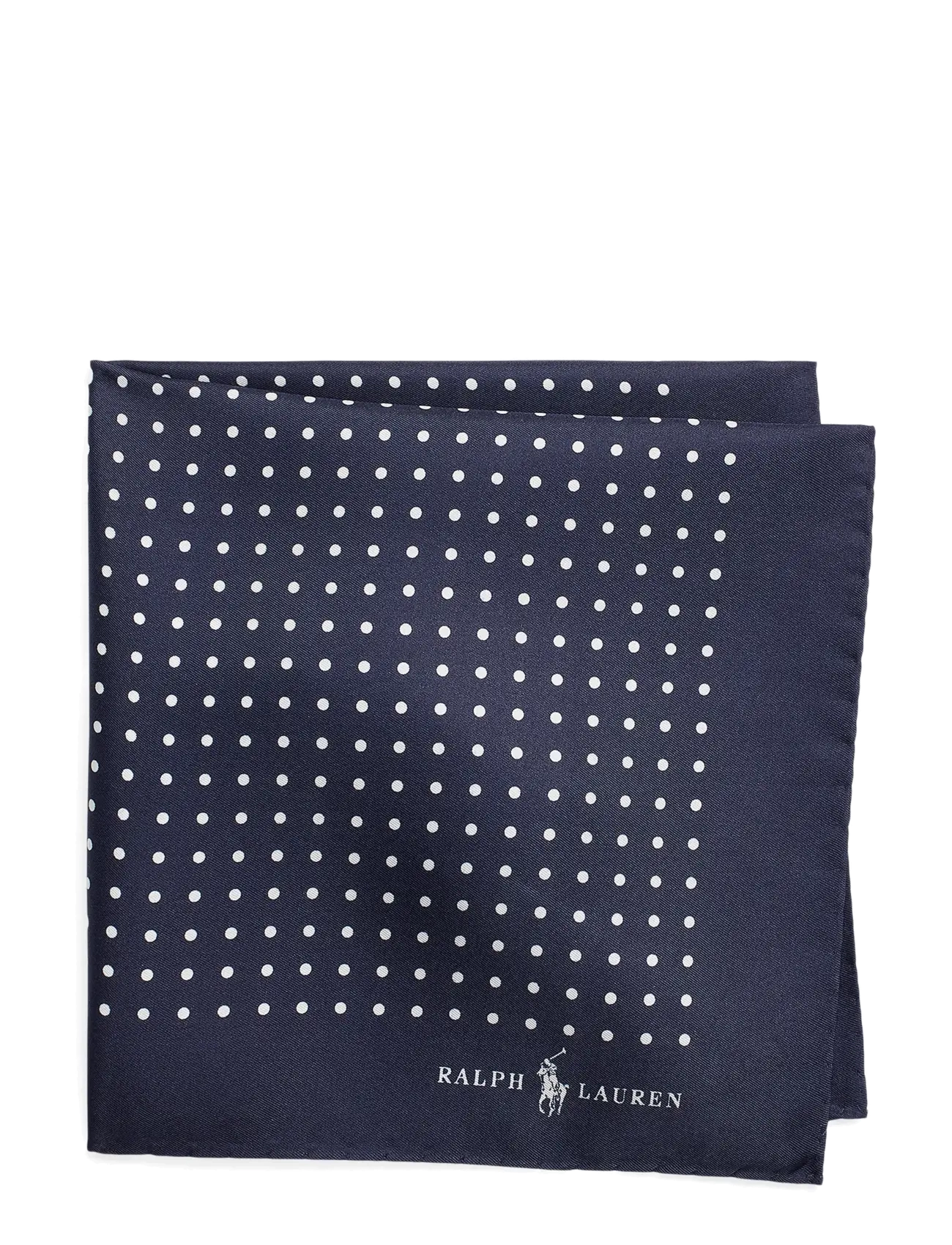 Polo Ralph Lauren St. James Spot-16X16 Pktsq Hand Hem, One Size, Accessories, Marineblau - Pocket Squares, Männerswear