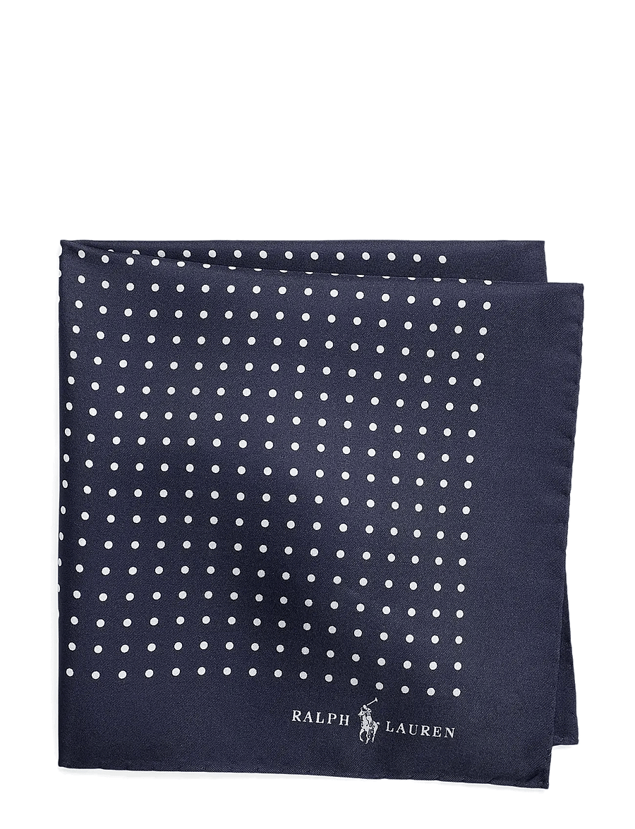 Polo Ralph Lauren - ST. JAMES SPOT-16X16 PKTSQ HAND HEM - pocket squares - navy - 0