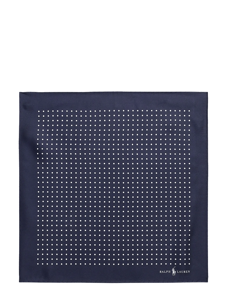 Polo Ralph Lauren - ST. JAMES SPOT-16X16 PKTSQ HAND HEM - pocket squares - navy - 1