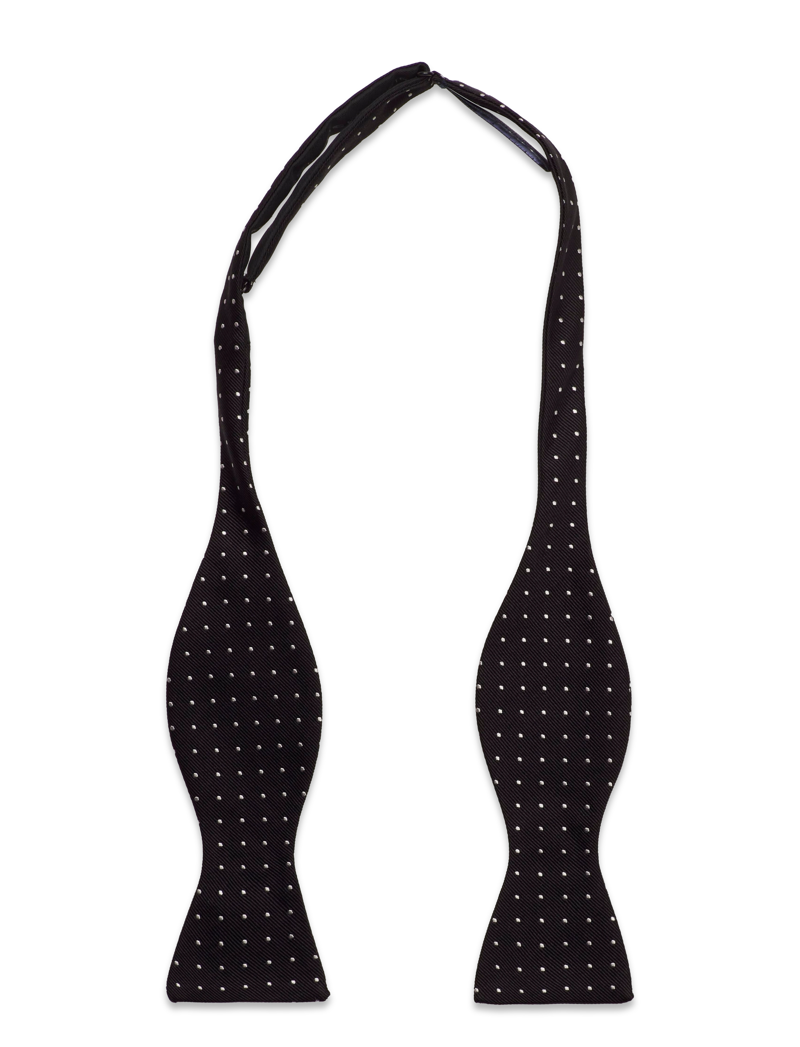 Polo Ralph Lauren Polka-Dot Silk Repp Bow Tie - Butterflies - BLACK/WHITE / multi