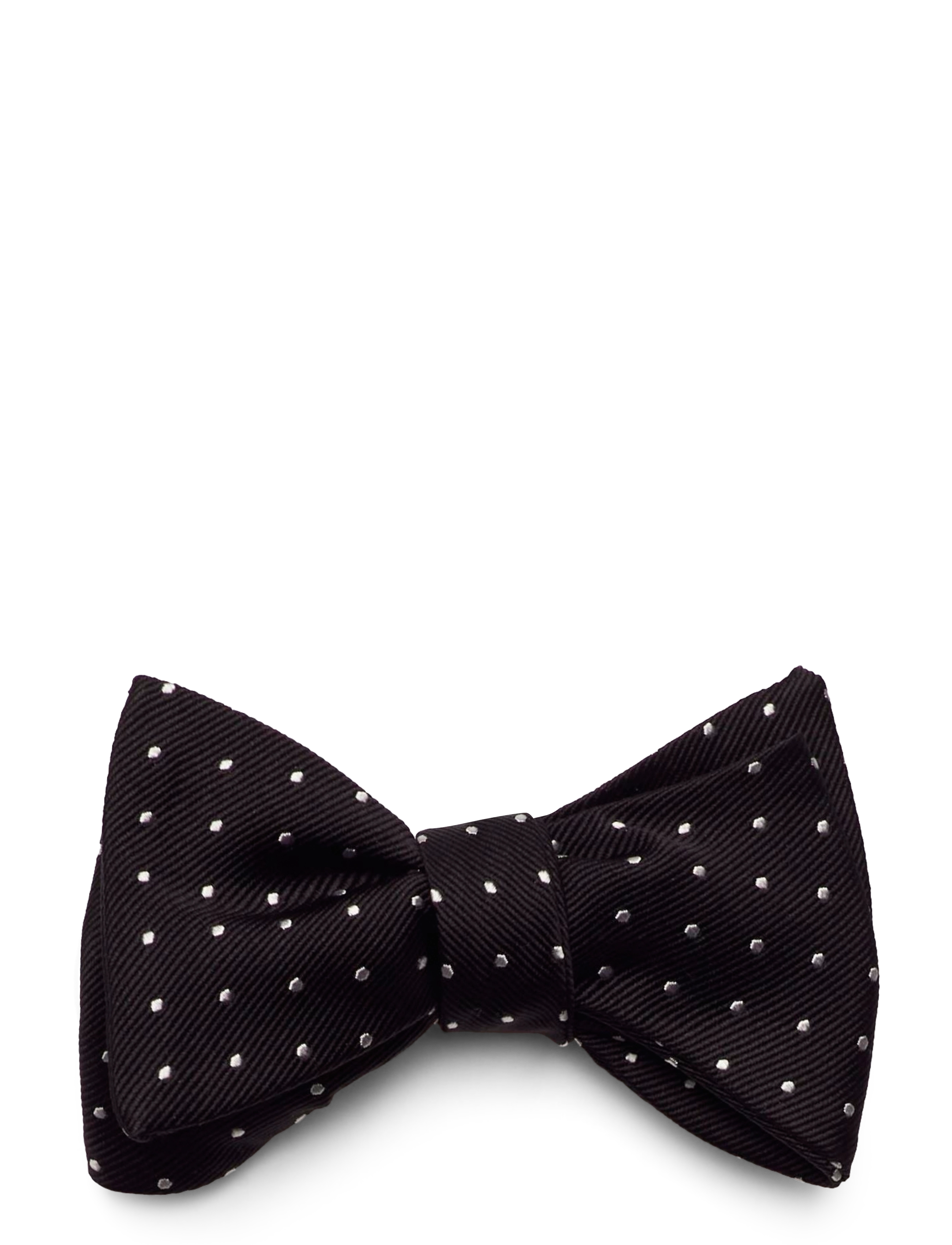 Polo Ralph Lauren - Polka-Dot Silk Repp Bow Tie - flugor - black/white - 1