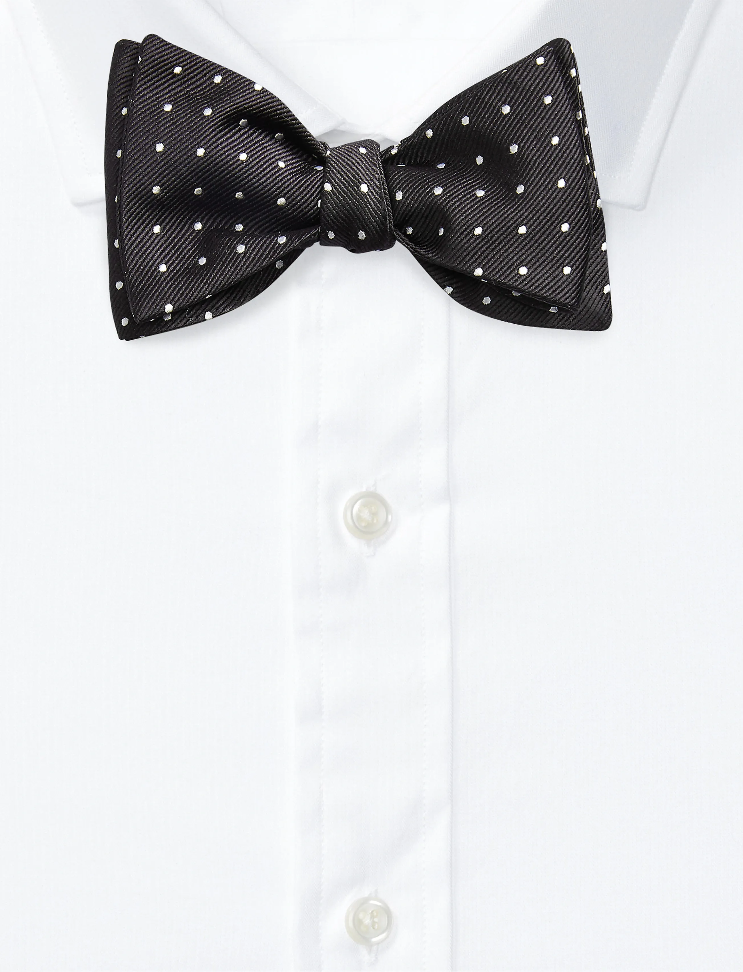 Polo Ralph Lauren - Polka-Dot Silk Repp Bow Tie - black/white - 2