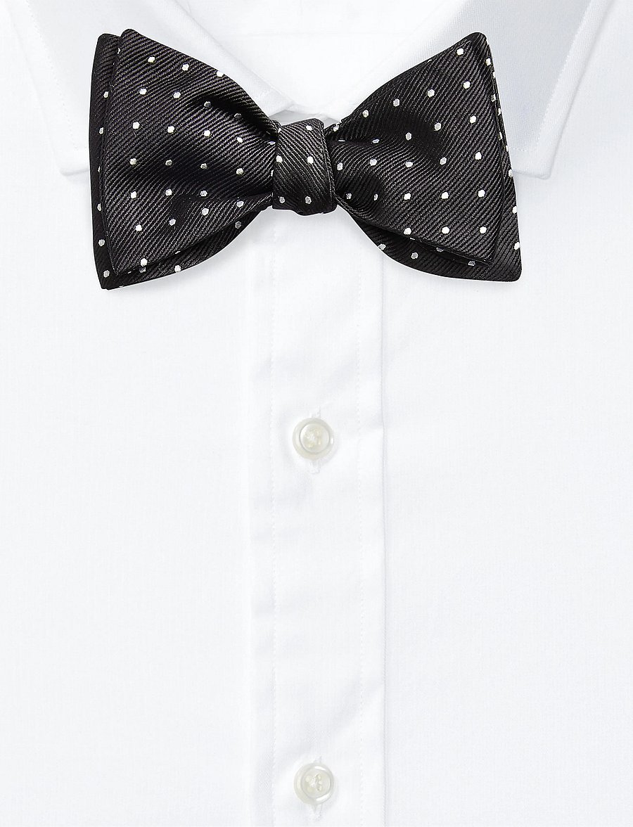 Polo Ralph Lauren - REGENCY REPP DOT-BUTTERFLY - muchy - black/white - 2