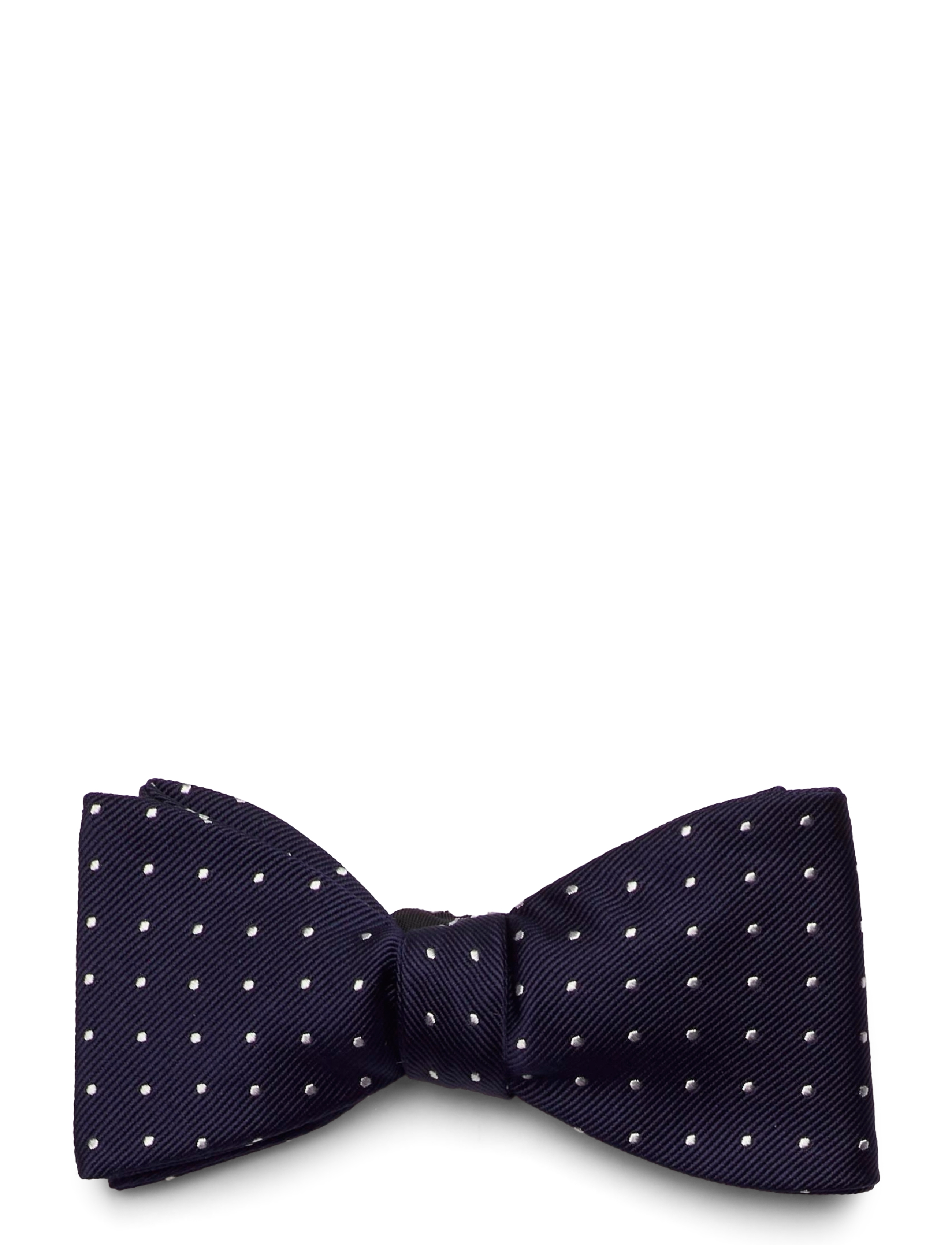 Polo Ralph Lauren - Polka-Dot Silk Repp Bow Tie - flugor - navy/white - 1