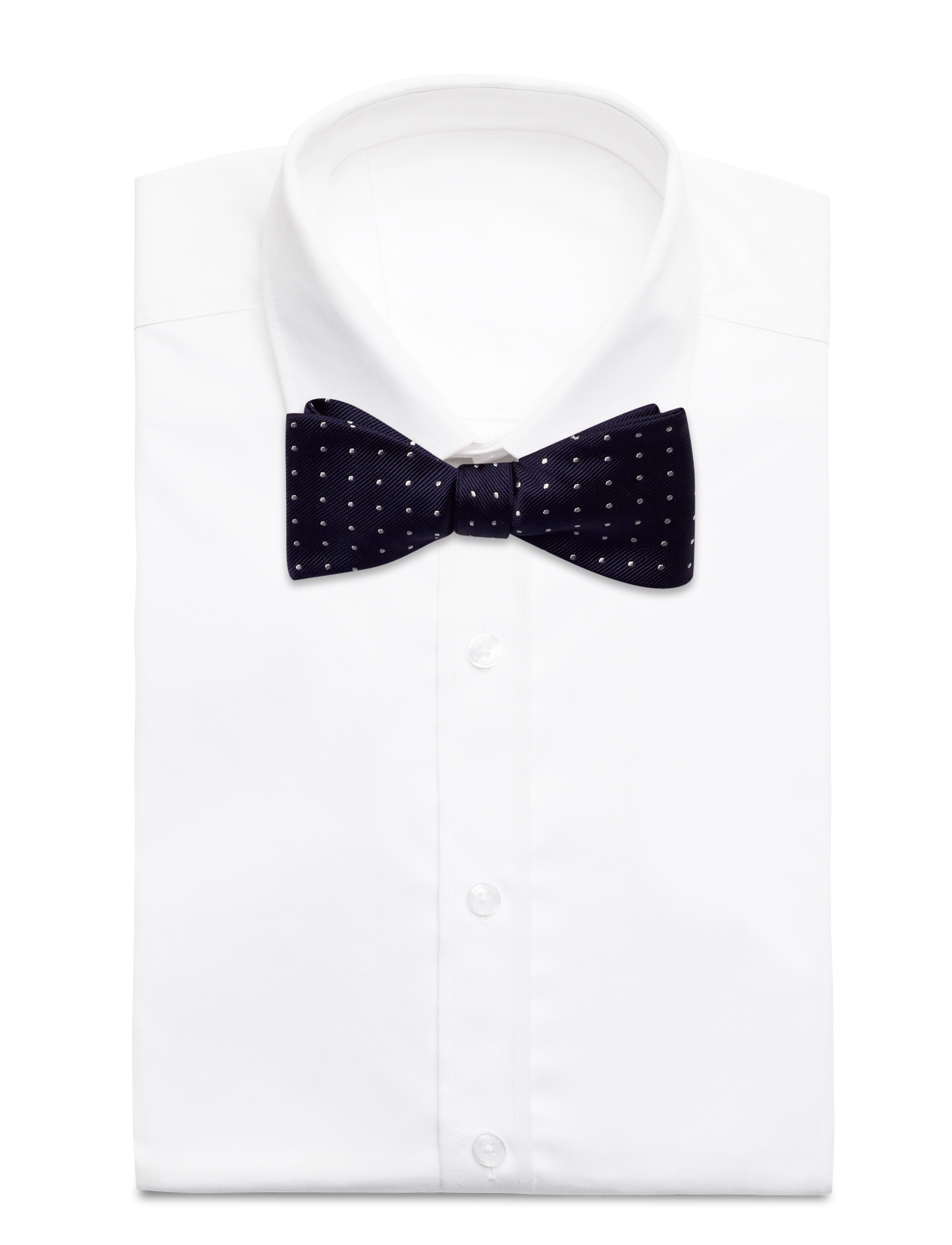 Polo Ralph Lauren - Polka-Dot Silk Repp Bow Tie - flugor - navy/white - 2