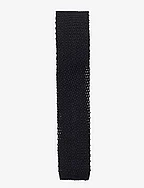 Knit Silk Tie - BLACK