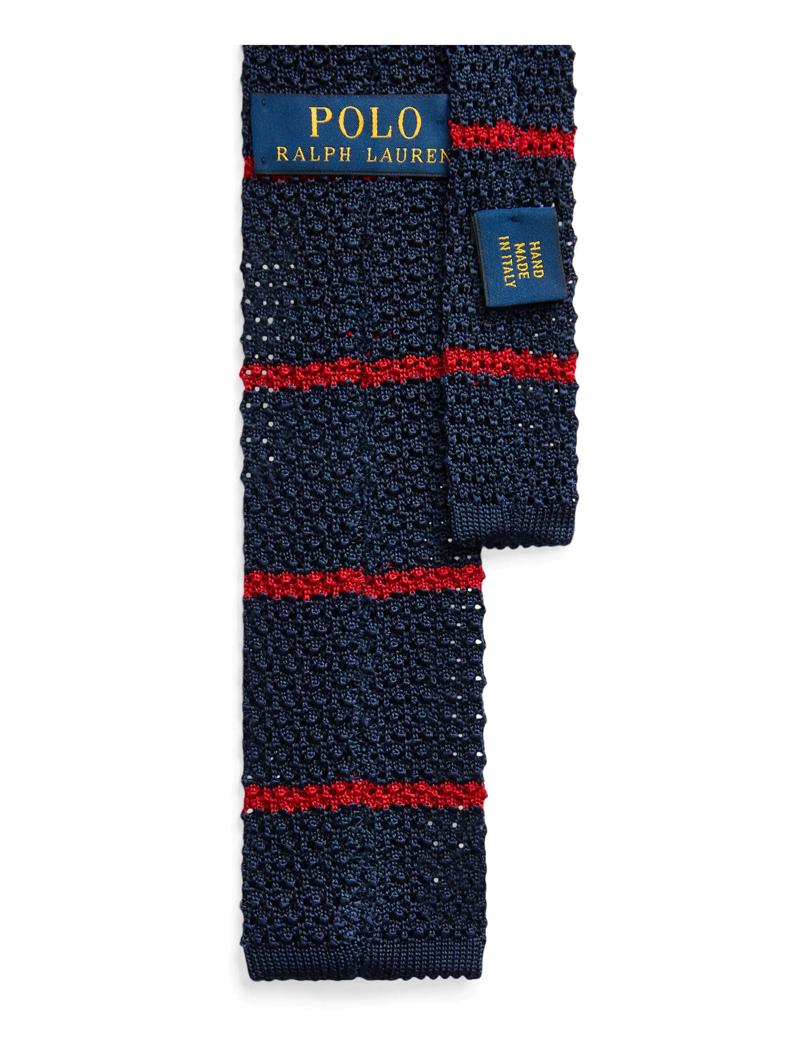 Polo Ralph Lauren - SLK KNT BAR STRIPE-KNIT - slips - navy/red - 1