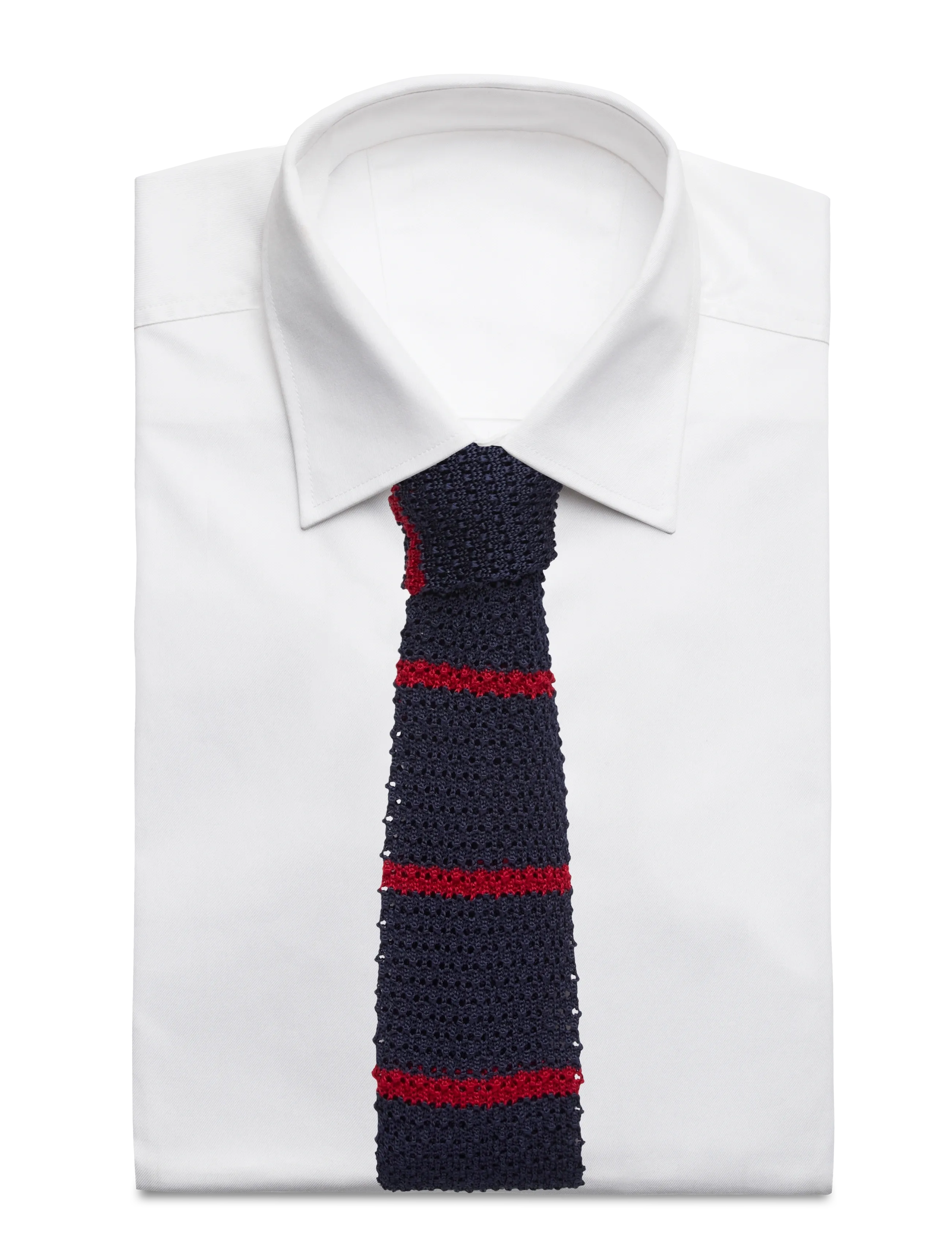 Polo Ralph Lauren - SLK KNT BAR STRIPE-KNIT - bindi - navy/red - 1