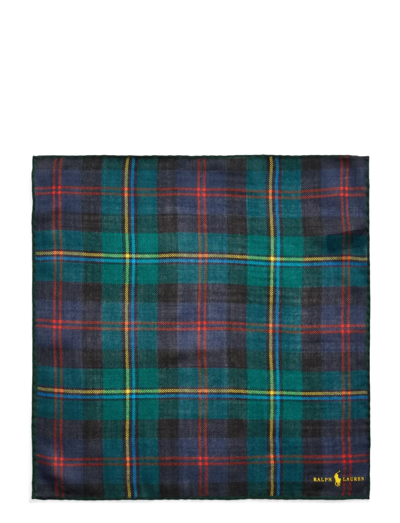 Polo Ralph Lauren - Plaid Wool Pocket Square - kabatlakatiņi - navy/green multi - 1