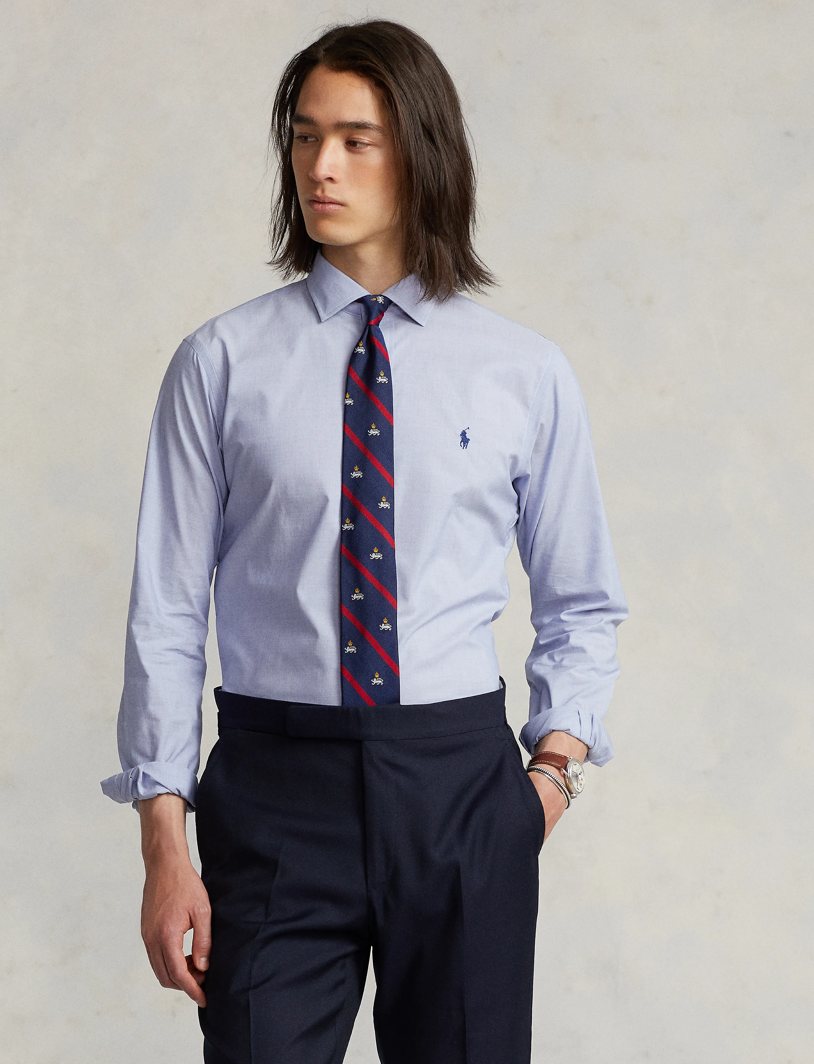 Polo Ralph Lauren - PUREPRESS NS POPLIN-CUSTOM ESTATE P - formal shirts - 3210a light blue - 1