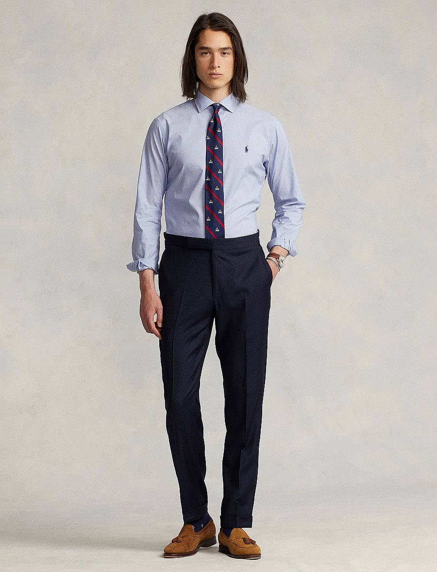 Polo Ralph Lauren - PUREPRESS NS POPLIN-CUSTOM ESTATE P - chemises d'affaires - 3210a light blue - 3