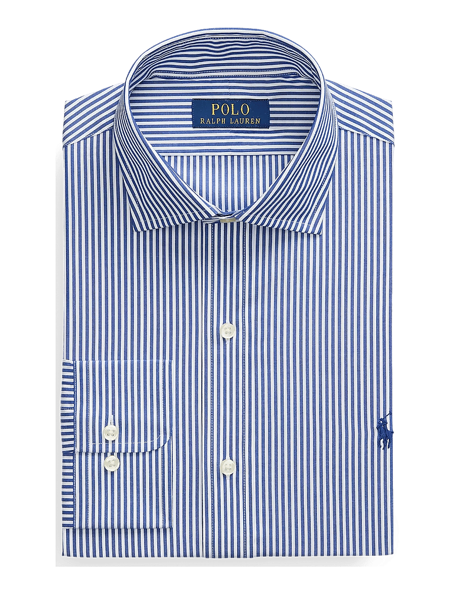 Polo Ralph Lauren - Custom Fit Poplin Shirt - proginiai marškiniai - 3213a royal/white - 1