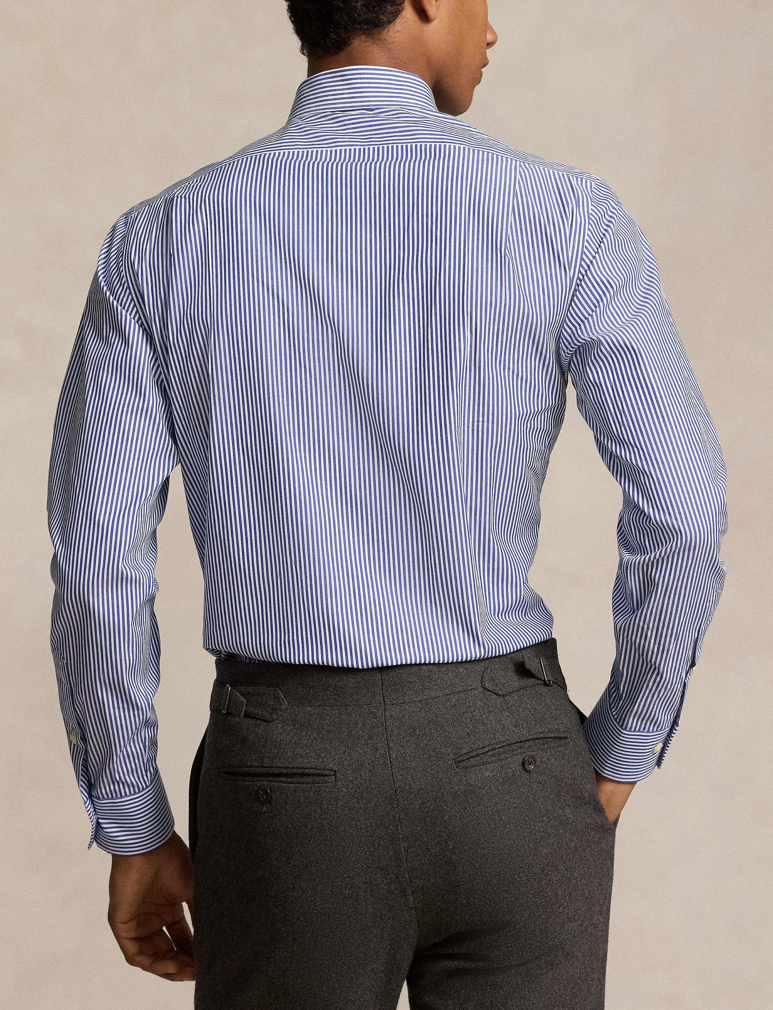 Polo Ralph Lauren - Custom Fit Poplin Shirt - proginiai marškiniai - 3213a royal/white - 3