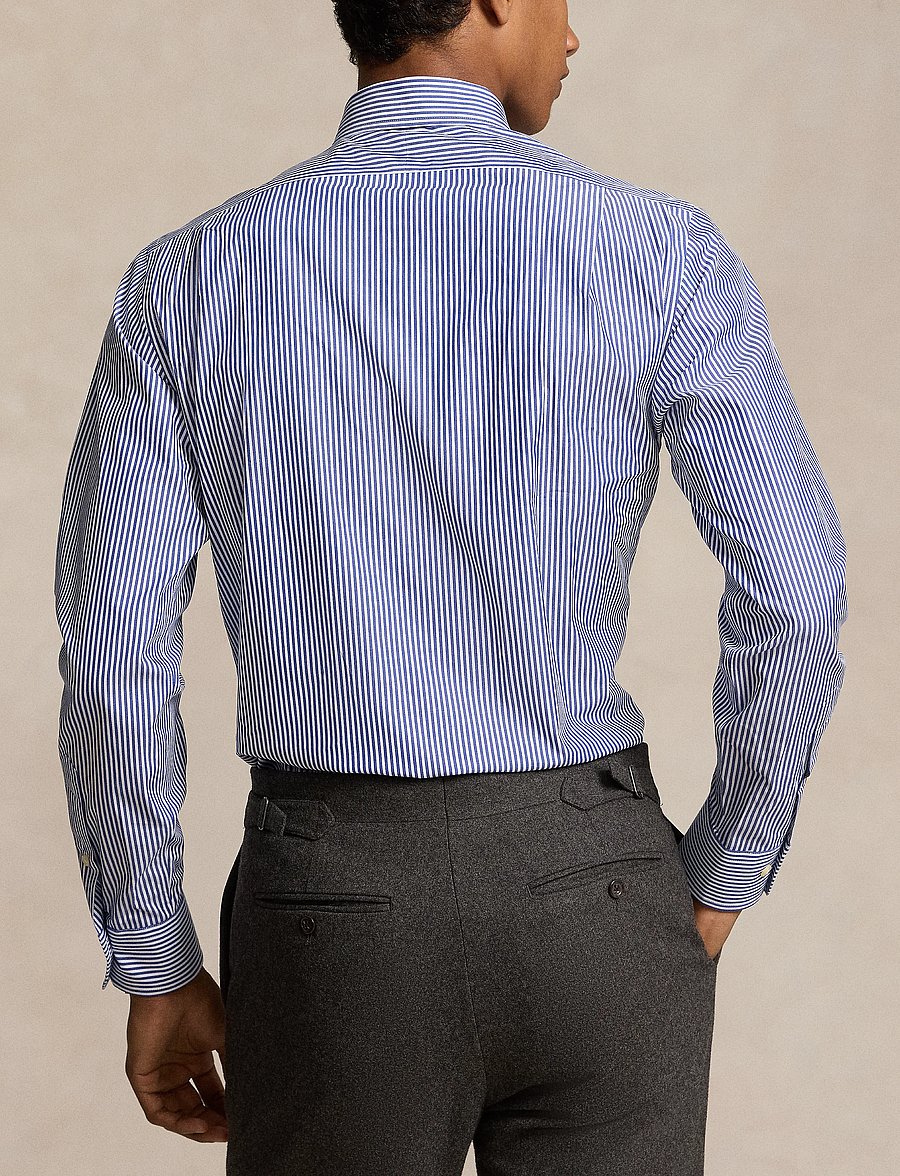 Polo Ralph Lauren - Custom Fit Poplin Shirt - proginiai marškiniai - 3213a royal/white - 3