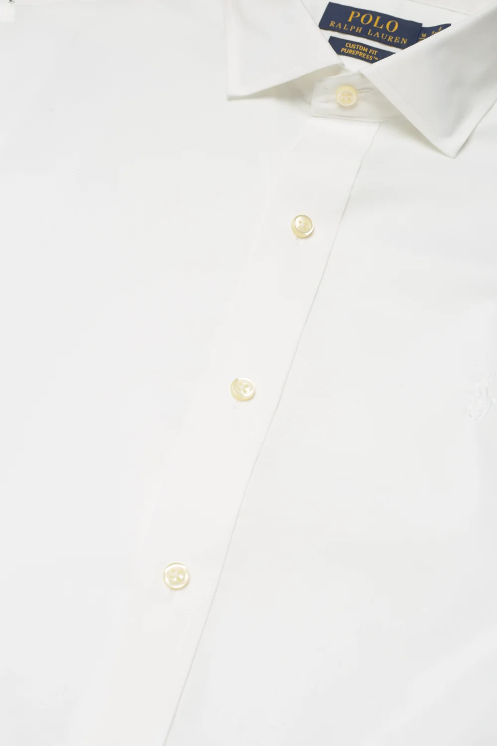 Polo Ralph Lauren - Custom Fit Poplin Shirt - tavalised t-särgid - white - 3