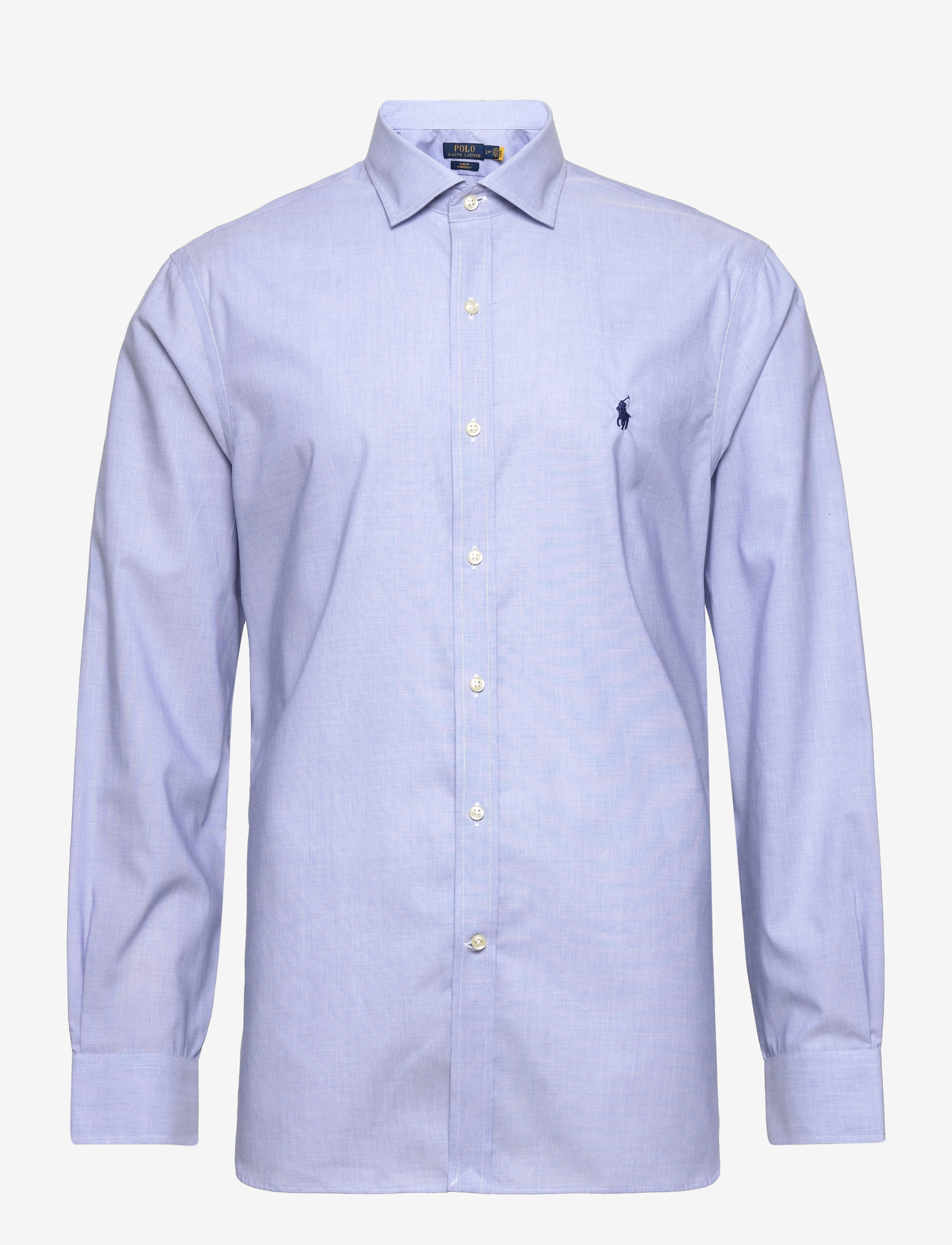 Polo Ralph Lauren Slim Fit Poplin Shirt - Tøj - 3210A LIGHT BLUE/ / blue