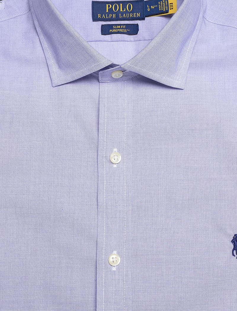 Polo Ralph Lauren - PUREPRESS NS POPLIN-SLIM ESTATE PPC - basic shirts - 3210a light blue/ - 2