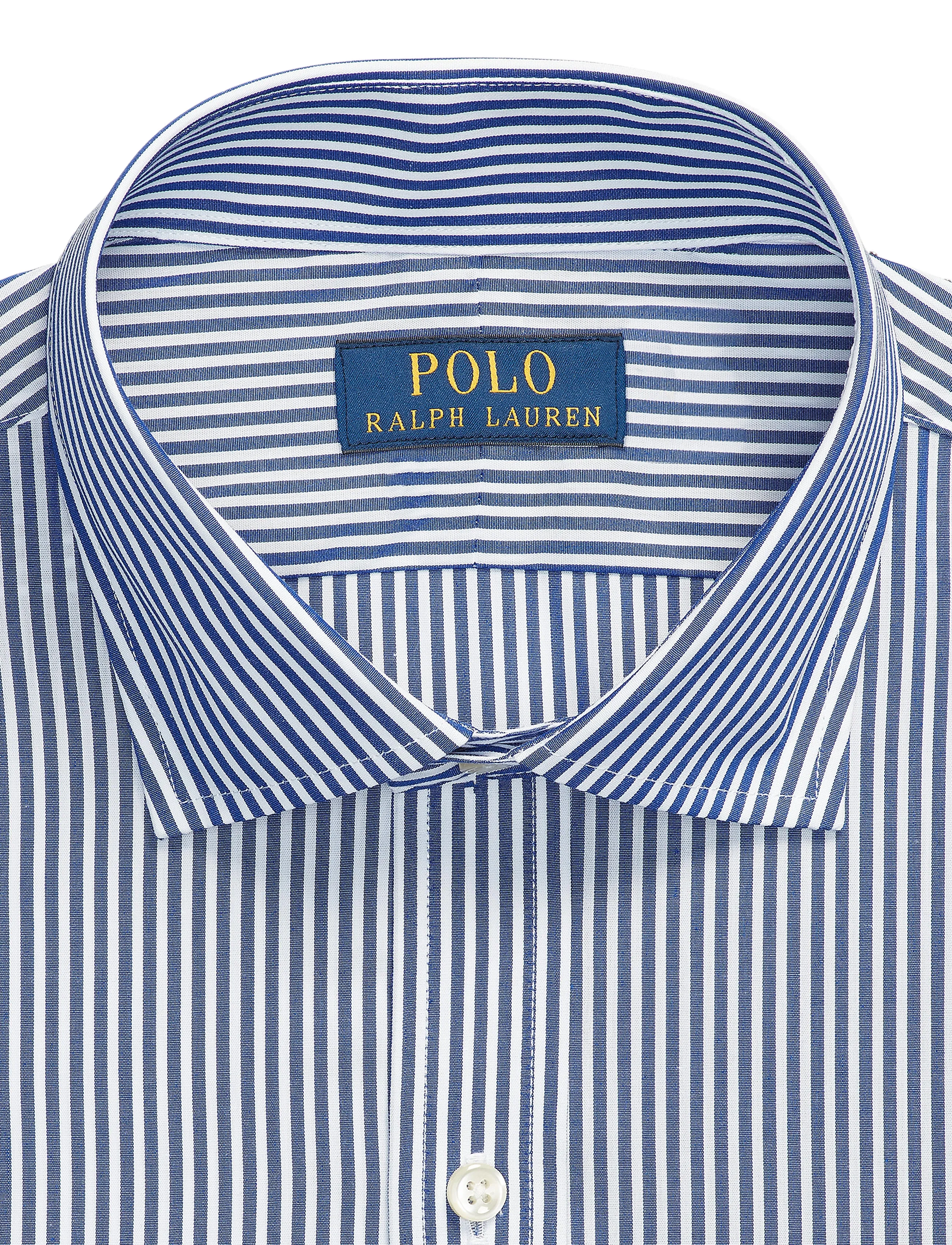 Polo Ralph Lauren - PUREPRESS NS POPLIN-SLIM ESTATE PPC - röndóttar skyrtur - 3213a royal/white - 3